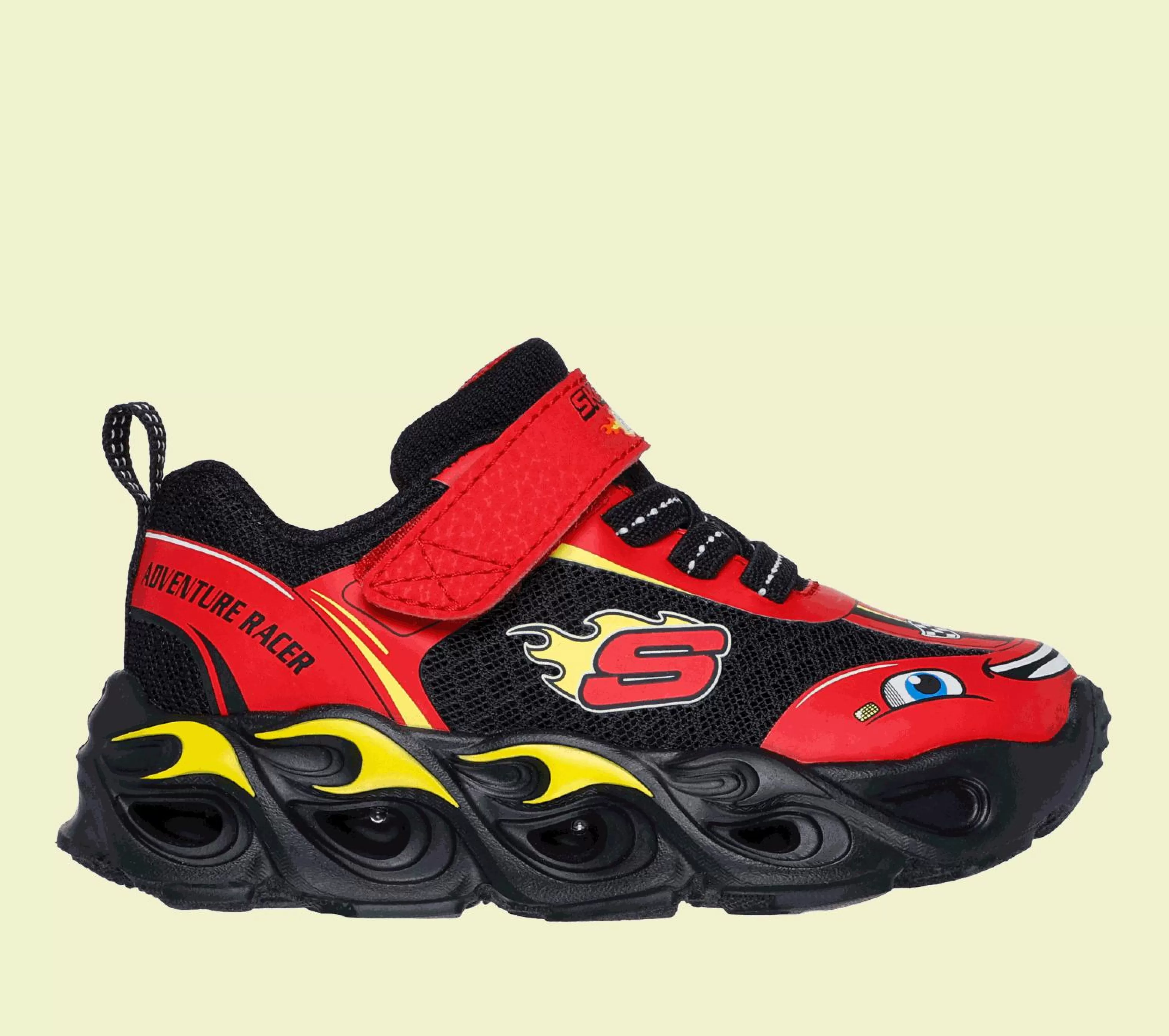 SKECHERS Lichtjes Schoenen | Instappers^Hot Lights: Thermo Flash - Wheel Buddies ROOD / ZWART