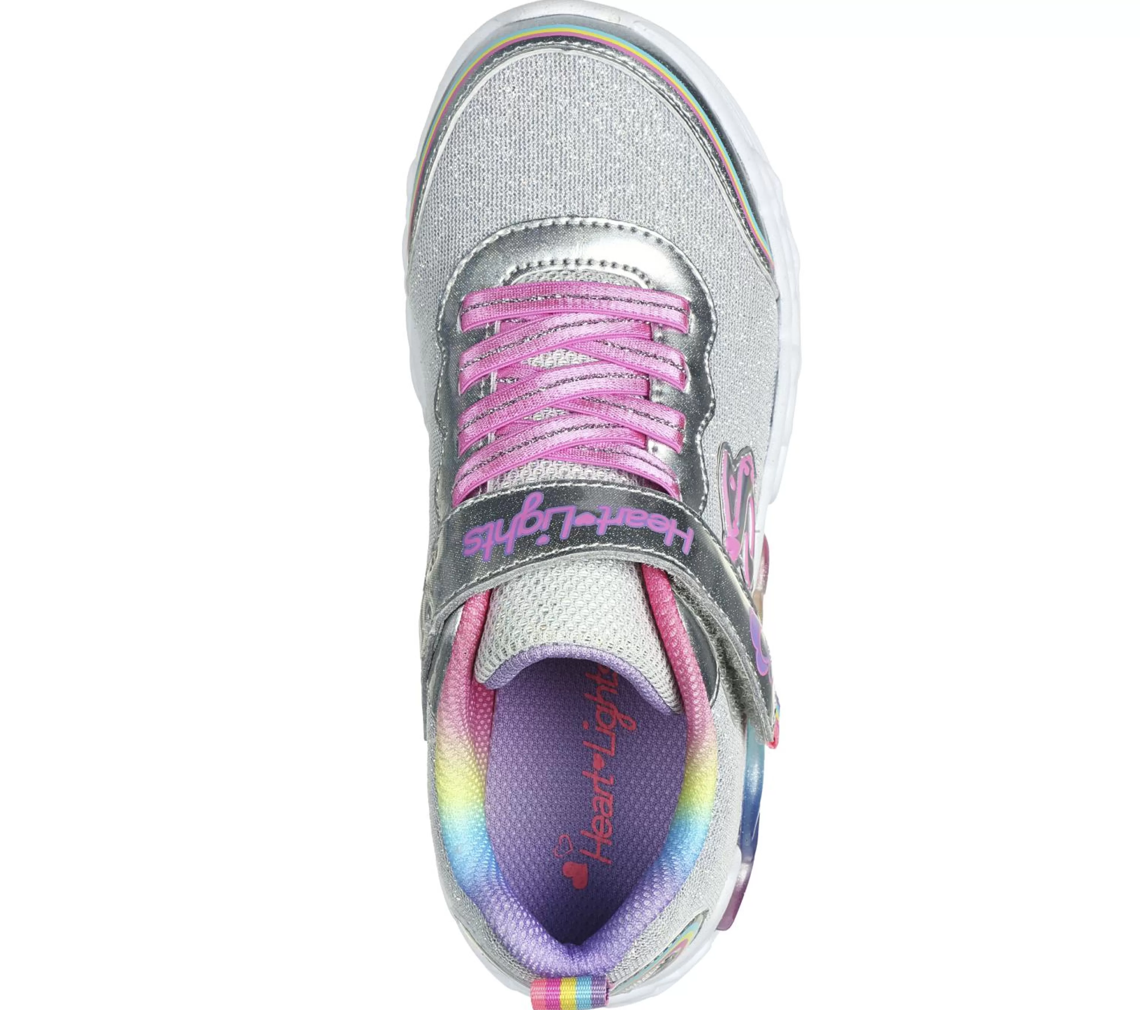 SKECHERS Lichtjes Schoenen | Instappers^Infinite Heart Lights - Love Prism ZILVER / MULTI