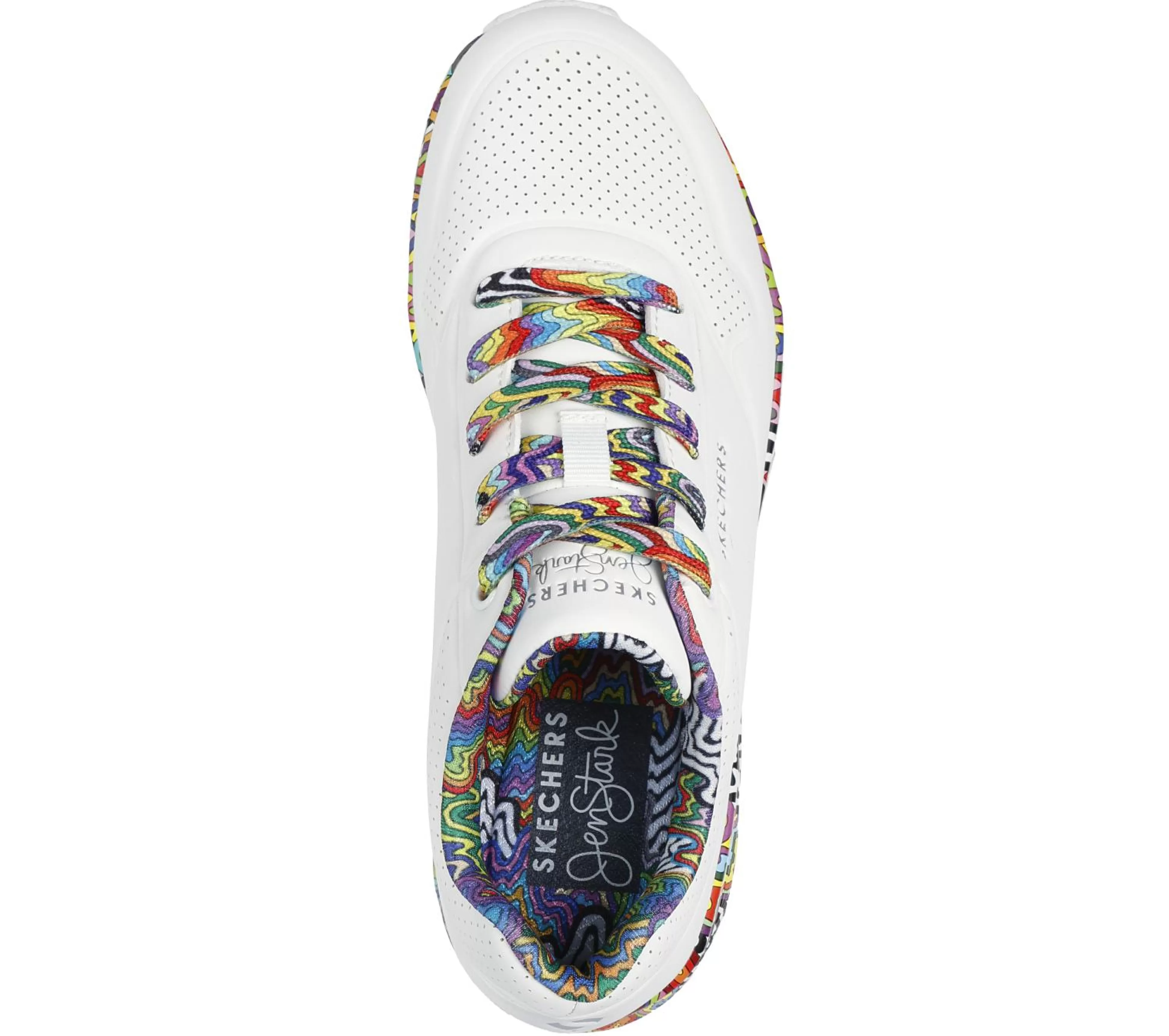 SKECHERS Casual Sneakers^Jen Stark: Uno - Mini Drip WIT / MULTI