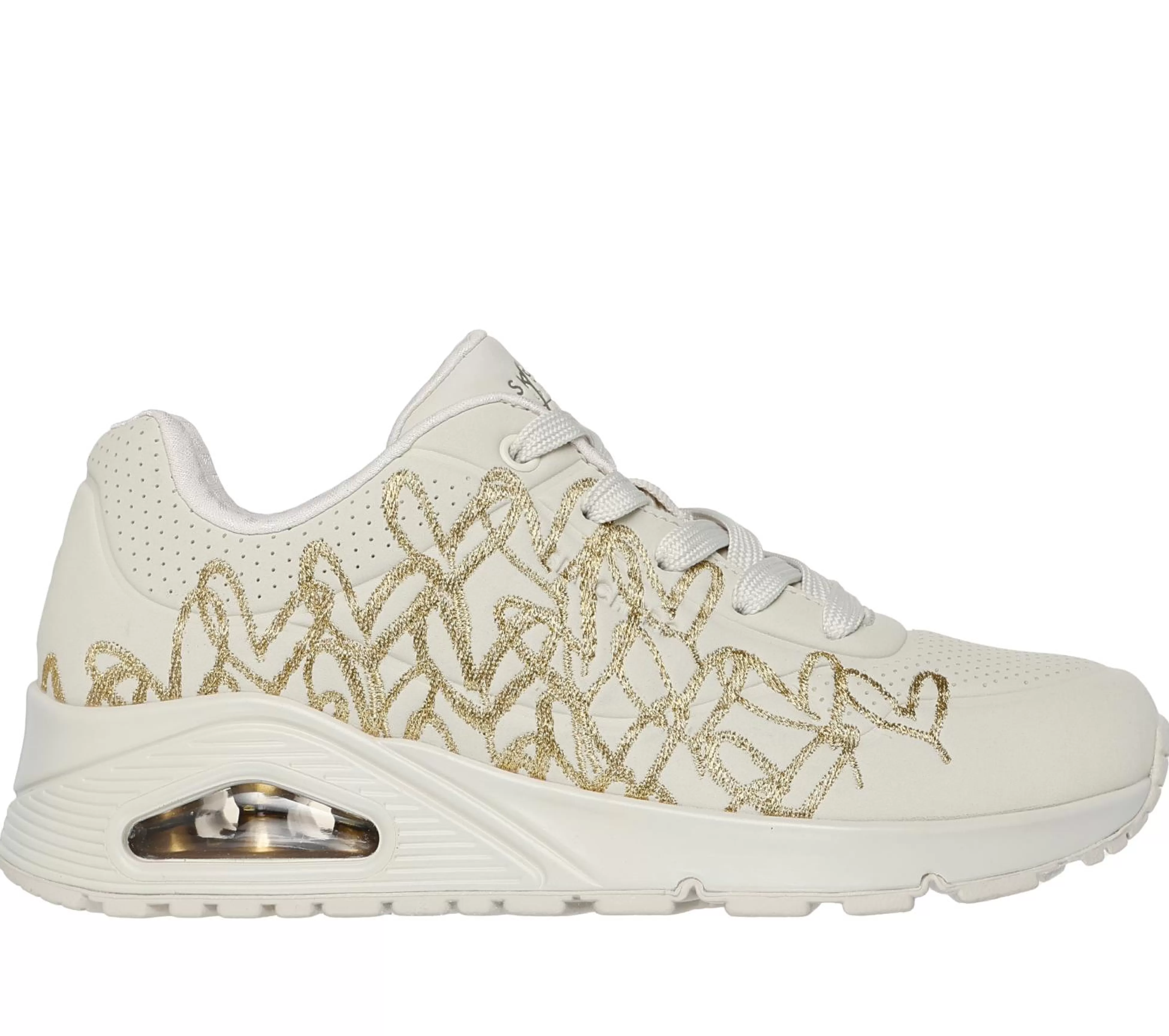 SKECHERS Veterschoenen | Casual Sneakers^JGoldcrown: Uno - Golden Heart NATUURLIJK / GOUD