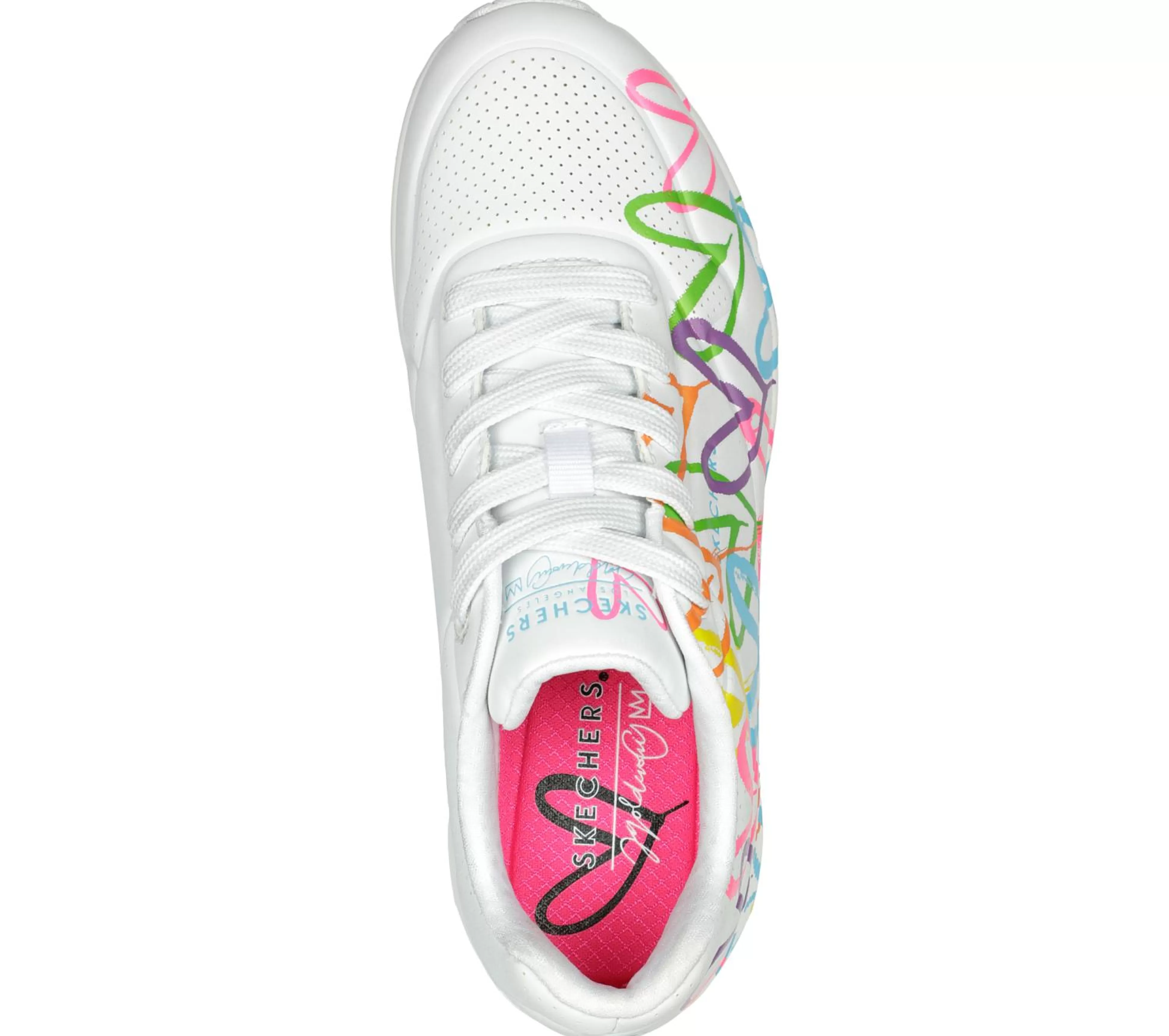 SKECHERS Veterschoenen | Casual Sneakers^JGoldcrown: Uno - Highlight Love WIT / MULTI