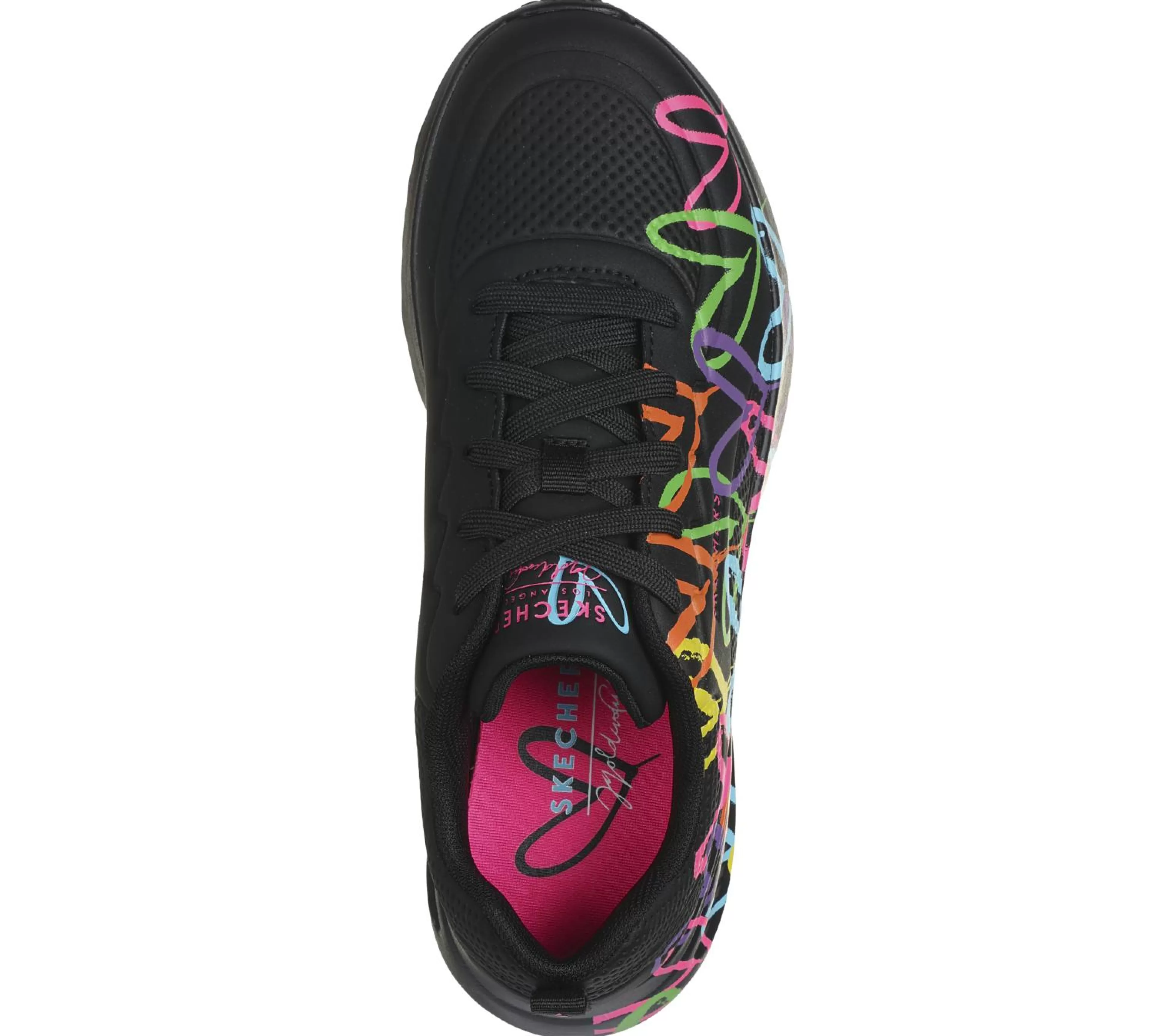 SKECHERS Casual Sneakers^JGoldcrown: Uno Lite - Heart Of Hearts ZWART / MULTI