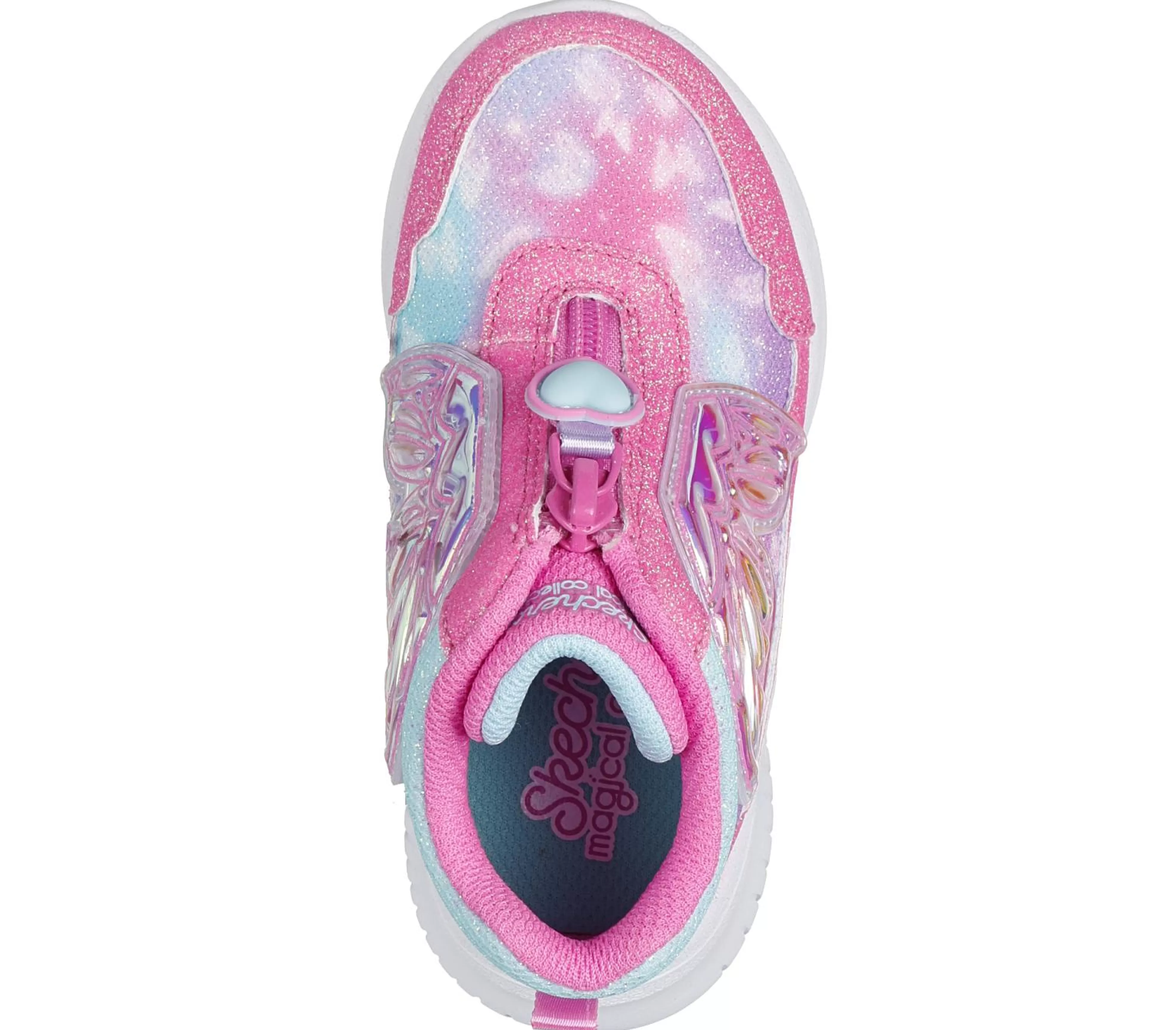 SKECHERS Lichtjes Schoenen | Instappers^Jumpsters - Miss Butterfly Glitz ROZE / TURKOOIS