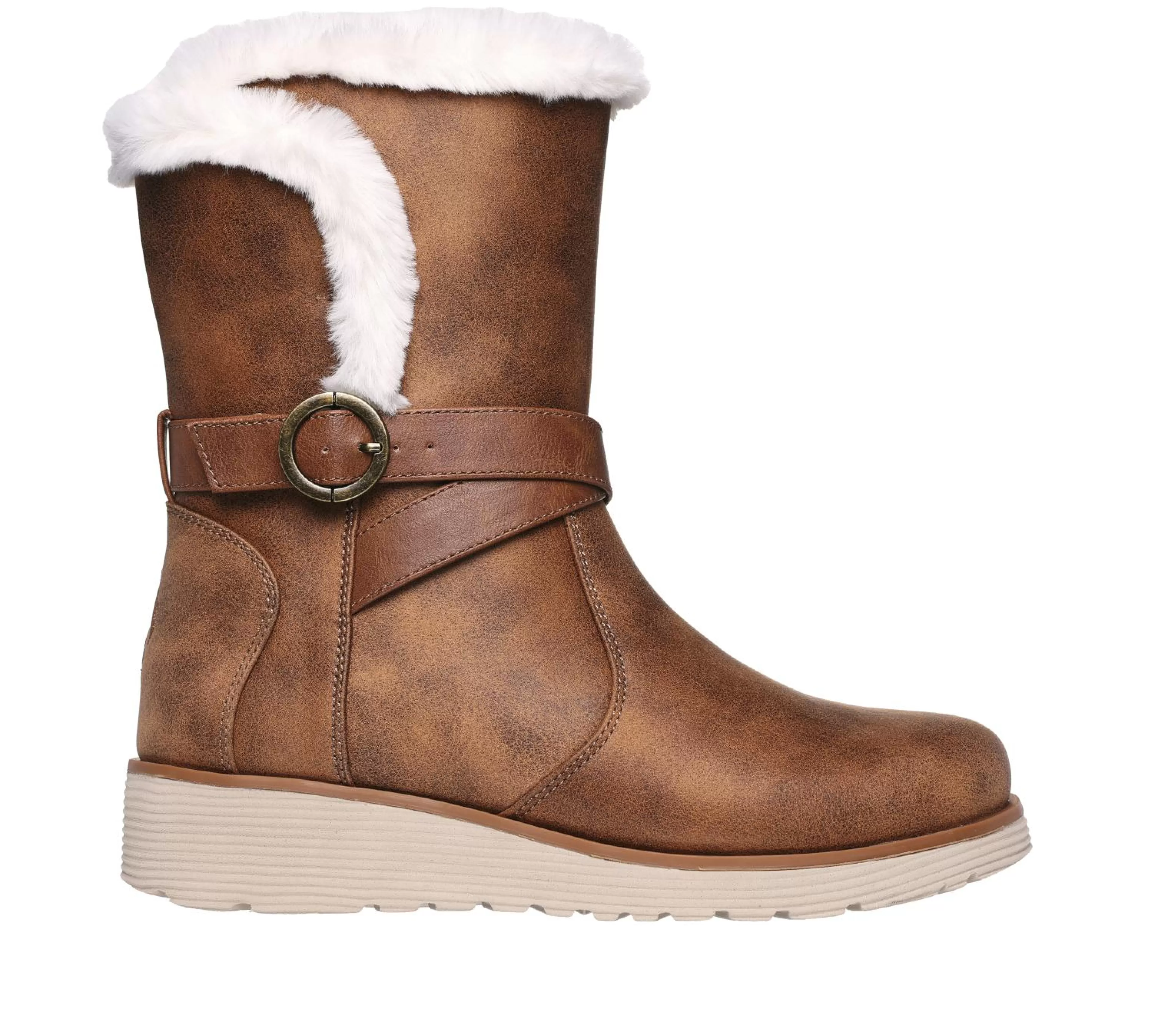 SKECHERS Boots | Sleehakken^Keepsakes Wedge - Snow Kiss KASTANJE