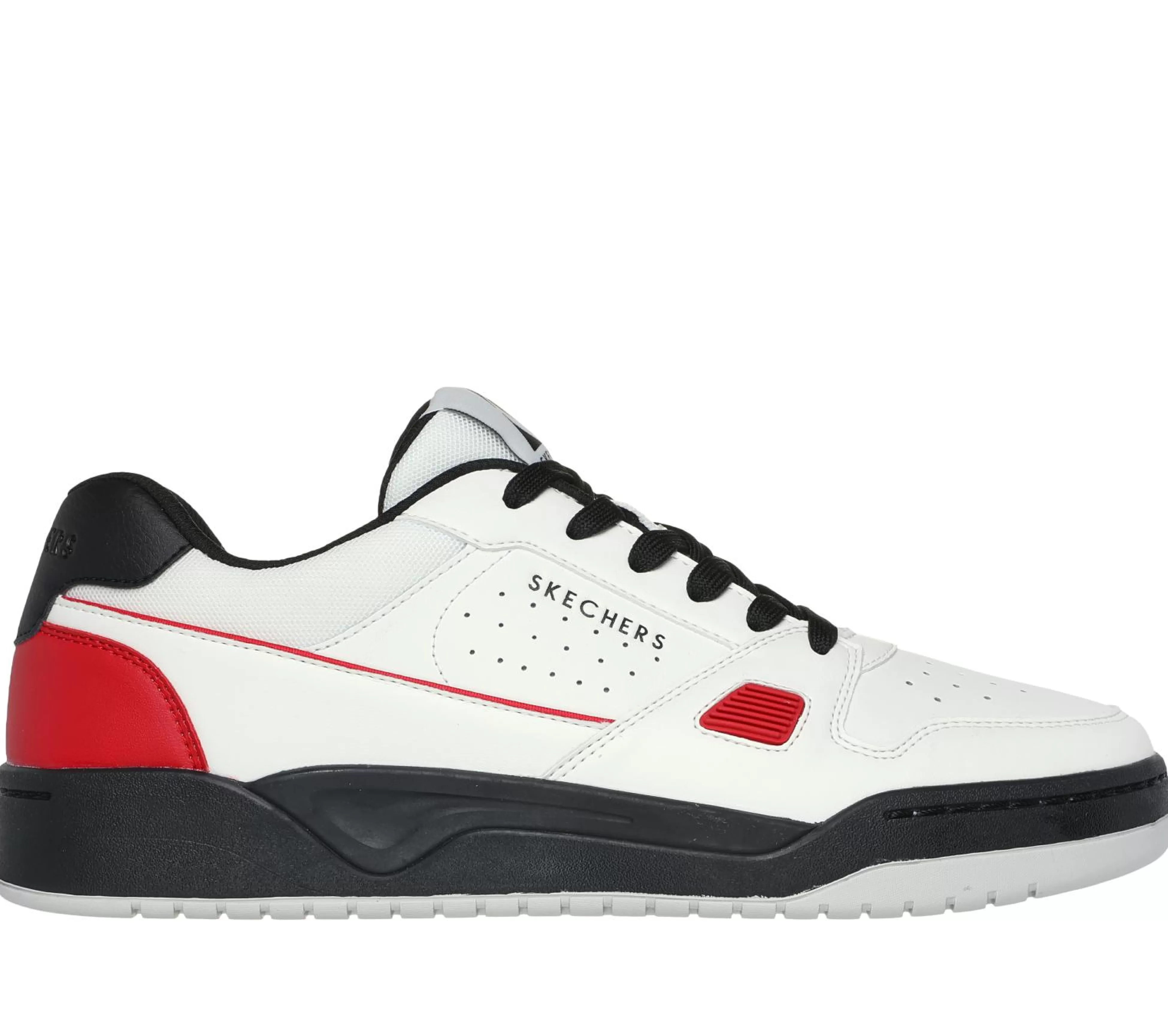 SKECHERS Veterschoenen | Casual Sneakers^Koopa Court - Tiebreak WIT / ZWART / ROOD