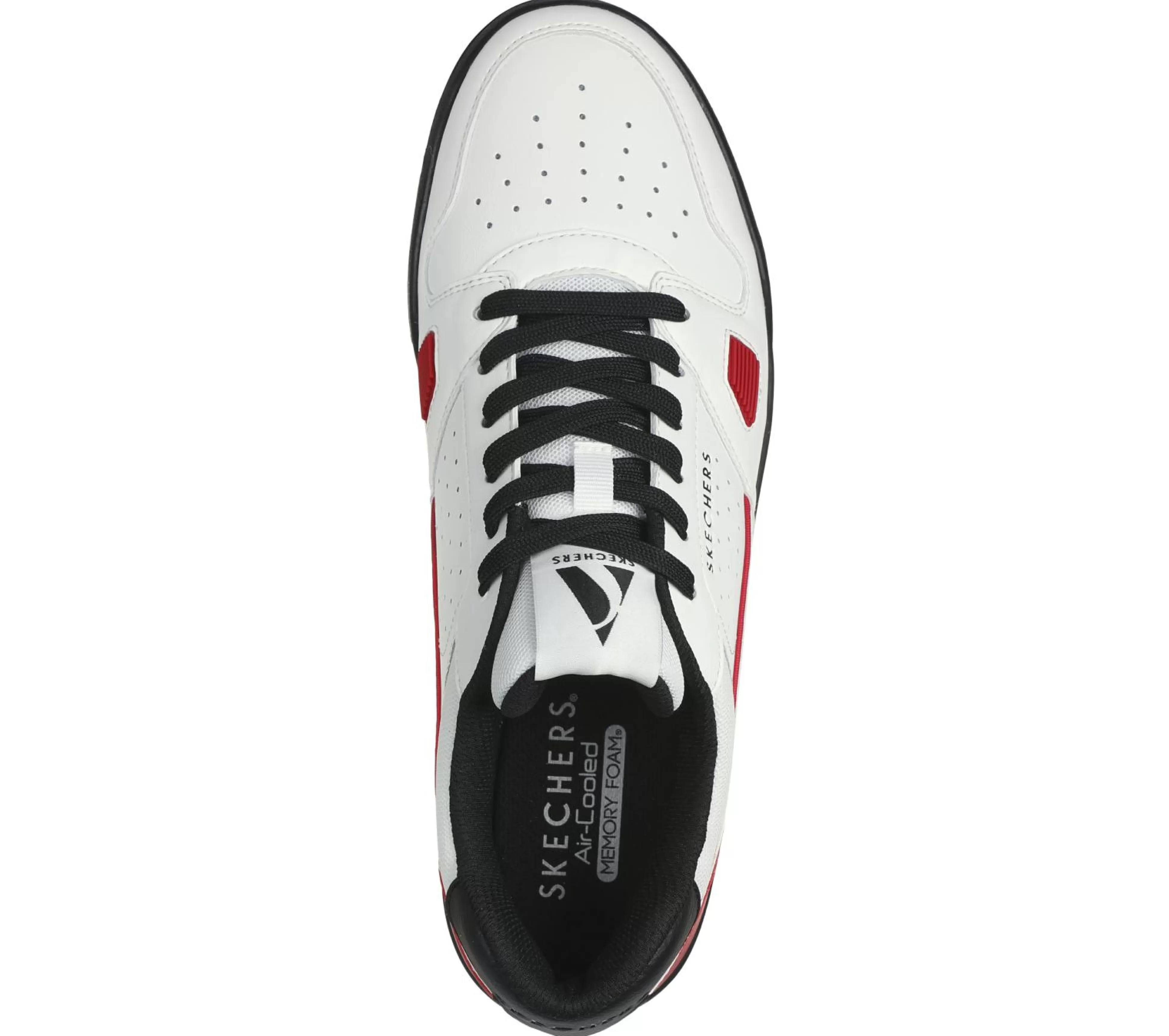 SKECHERS Veterschoenen | Casual Sneakers^Koopa Court - Tiebreak WIT / ZWART / ROOD