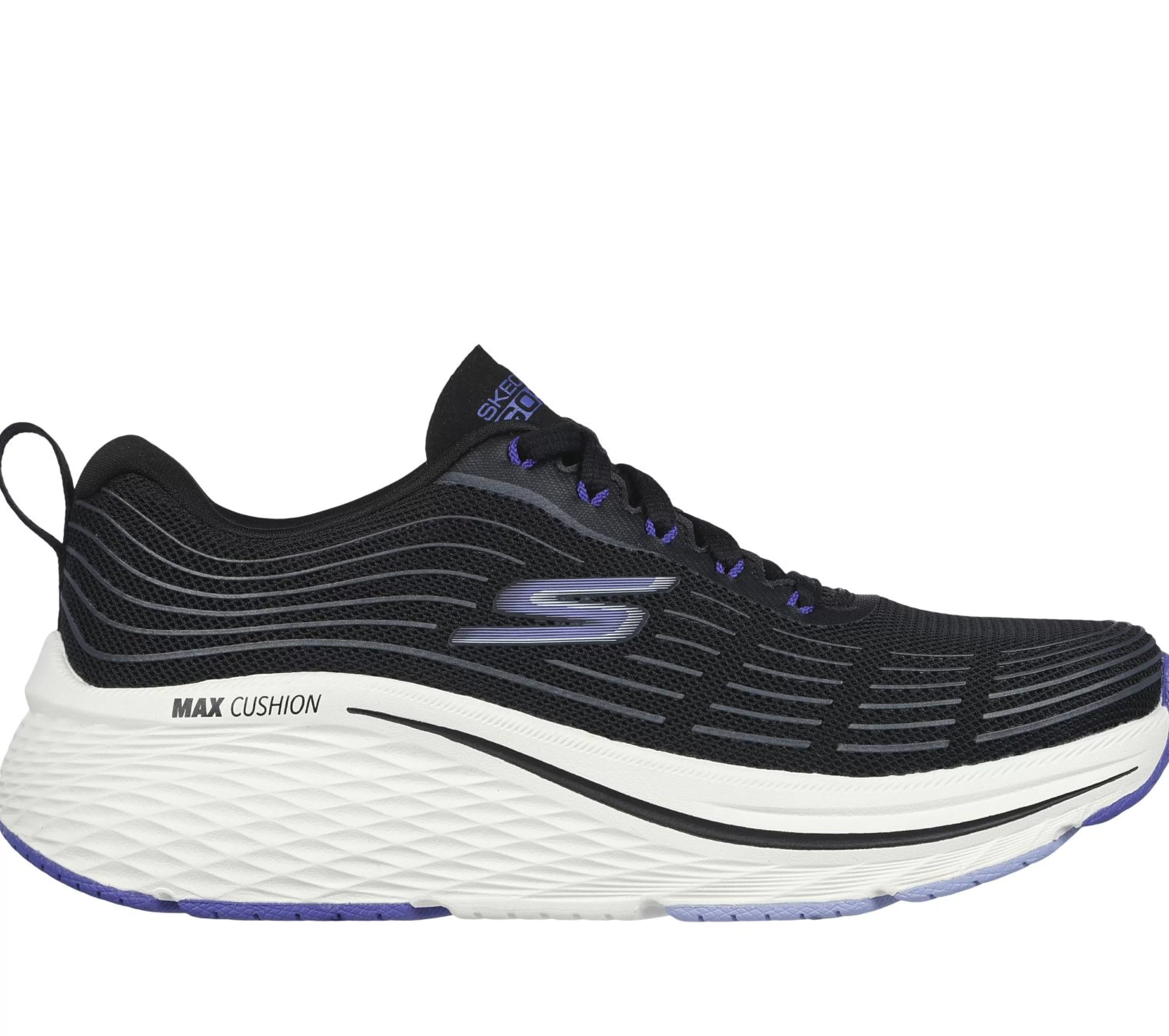 SKECHERS Veterschoenen | Sportieve Sneakers^Max Cushioning Elite 2.0 ZWART / PURPER