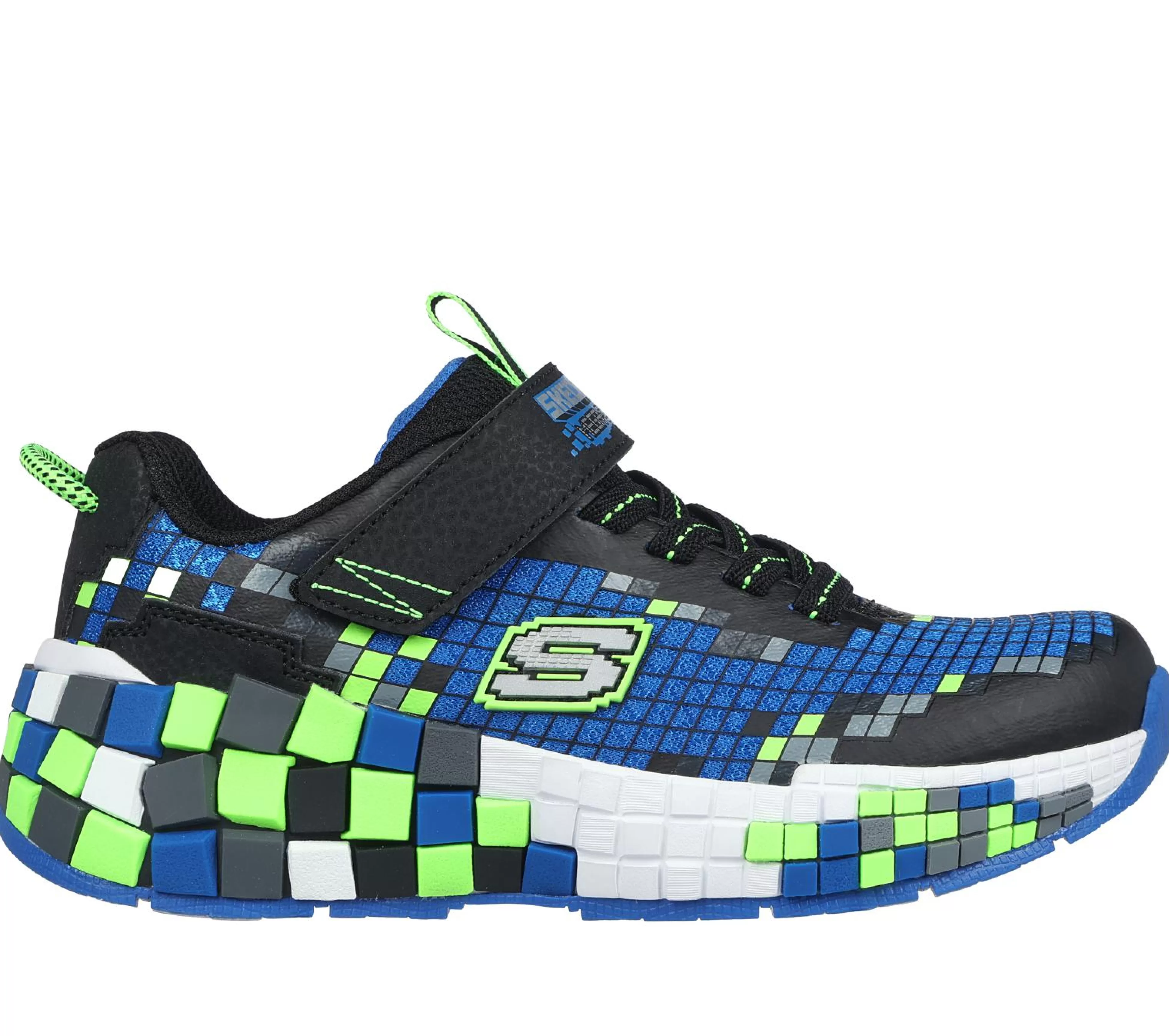 SKECHERS Instappers | Sneakers^Mega-Craft 3.0 ZWART / BLAUW / LIMOEN