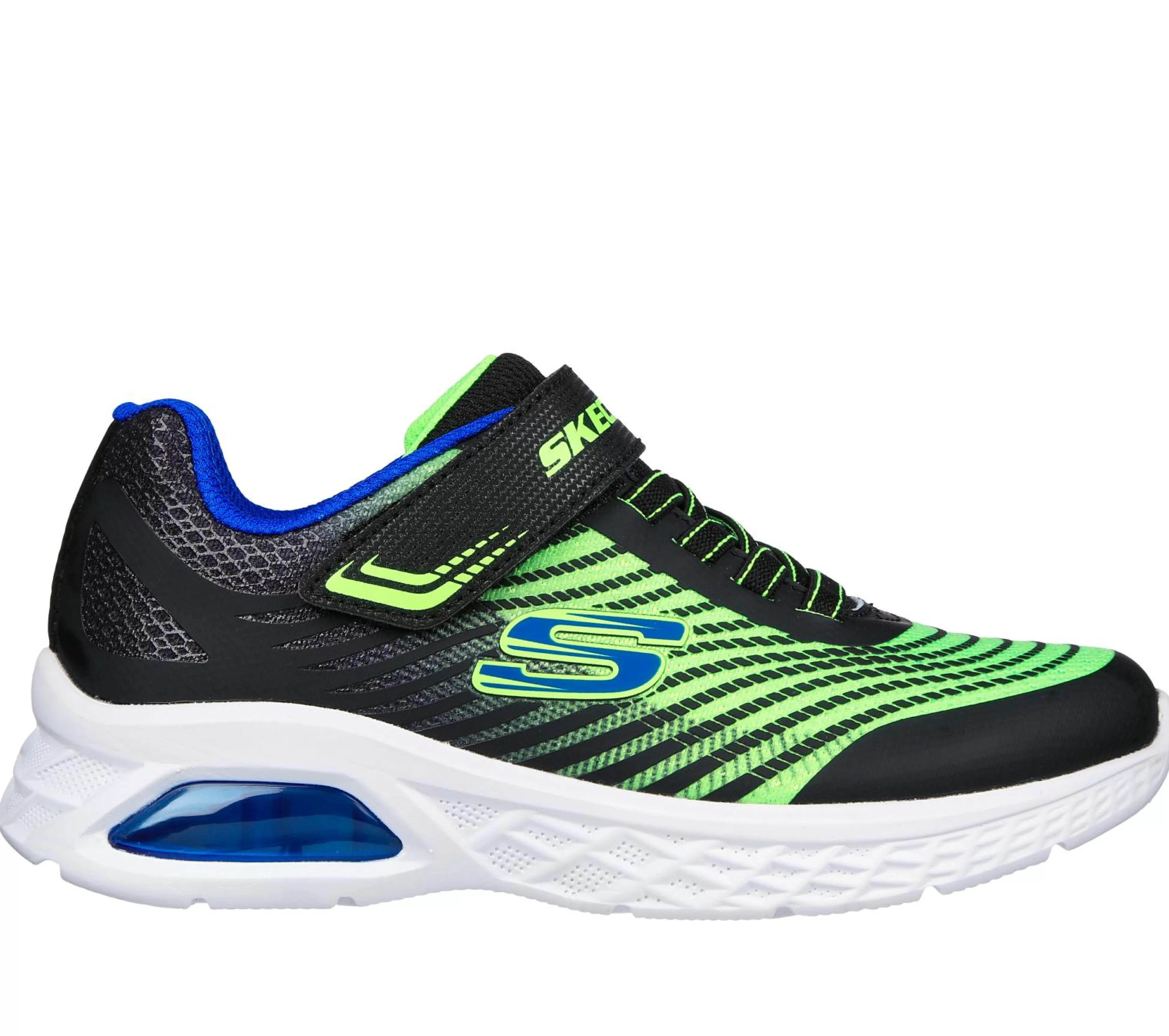 SKECHERS Instappers | Sneakers^Microspec Max II ZWART / BLAUW / LIMOEN