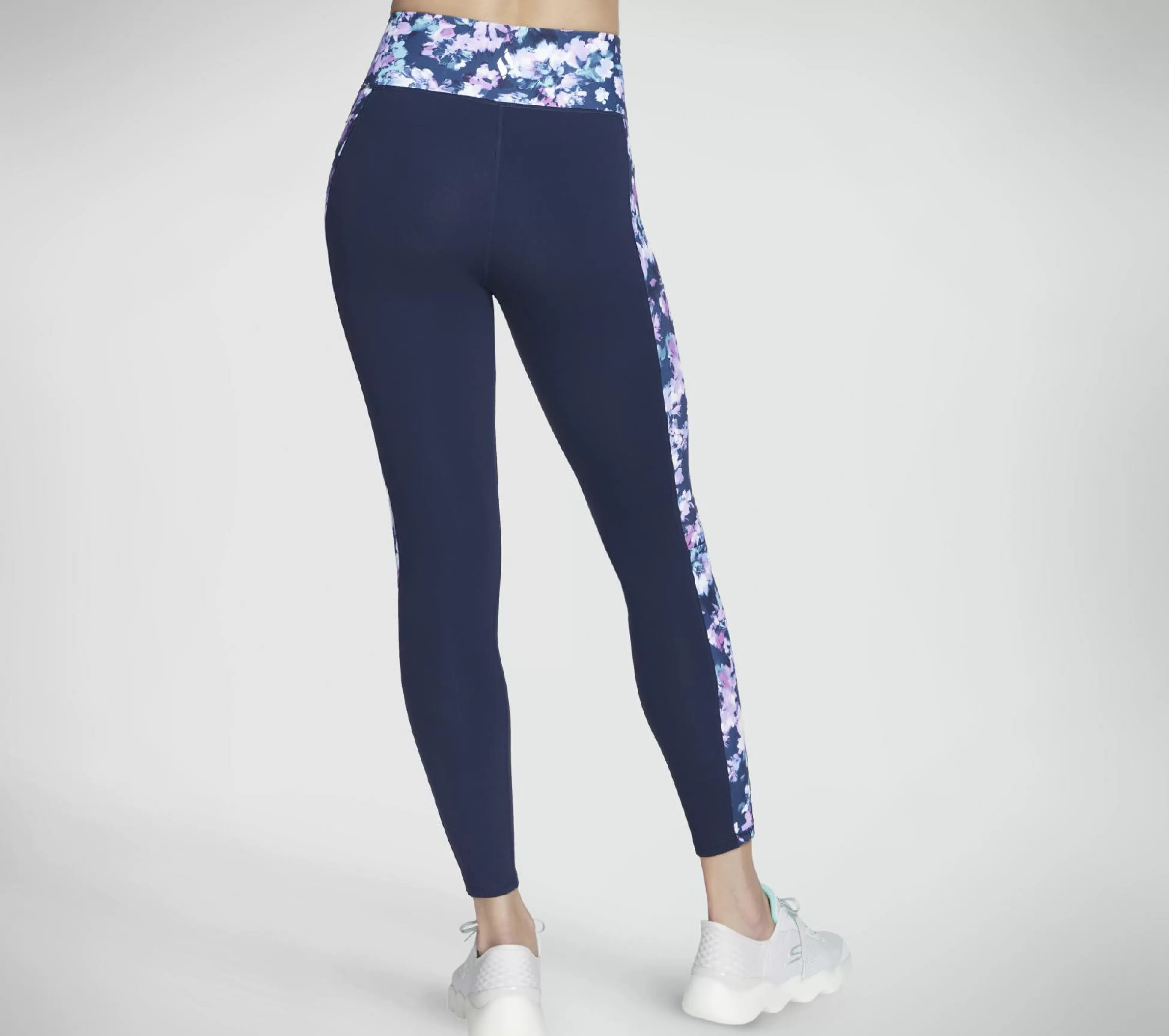 SKECHERS Broeken | Broeken^Misty Floral High-Waisted Full Length Legging BLAUW / LAVENDEL