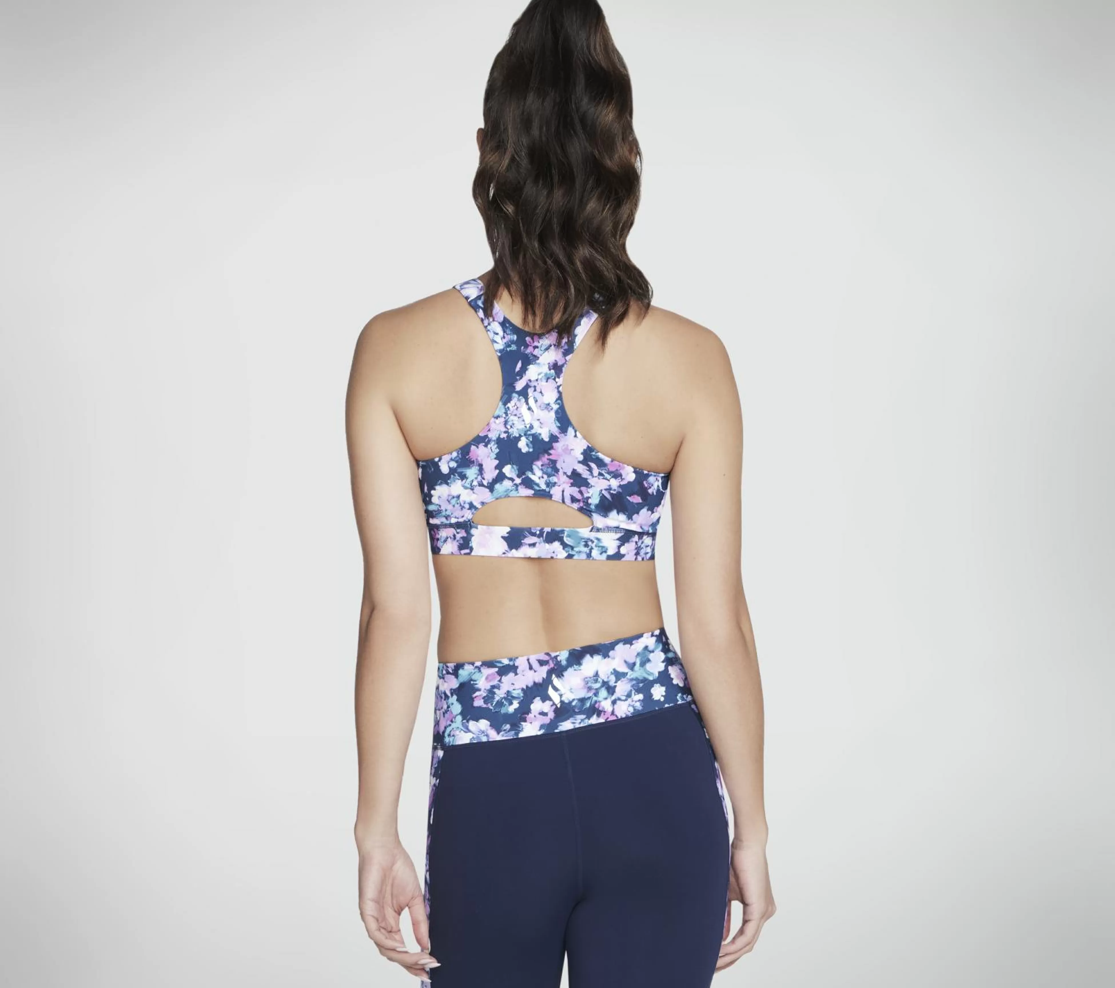 SKECHERS Tops | Tops^Misty Floral Zip-Front Bra BLAUW / LAVENDEL