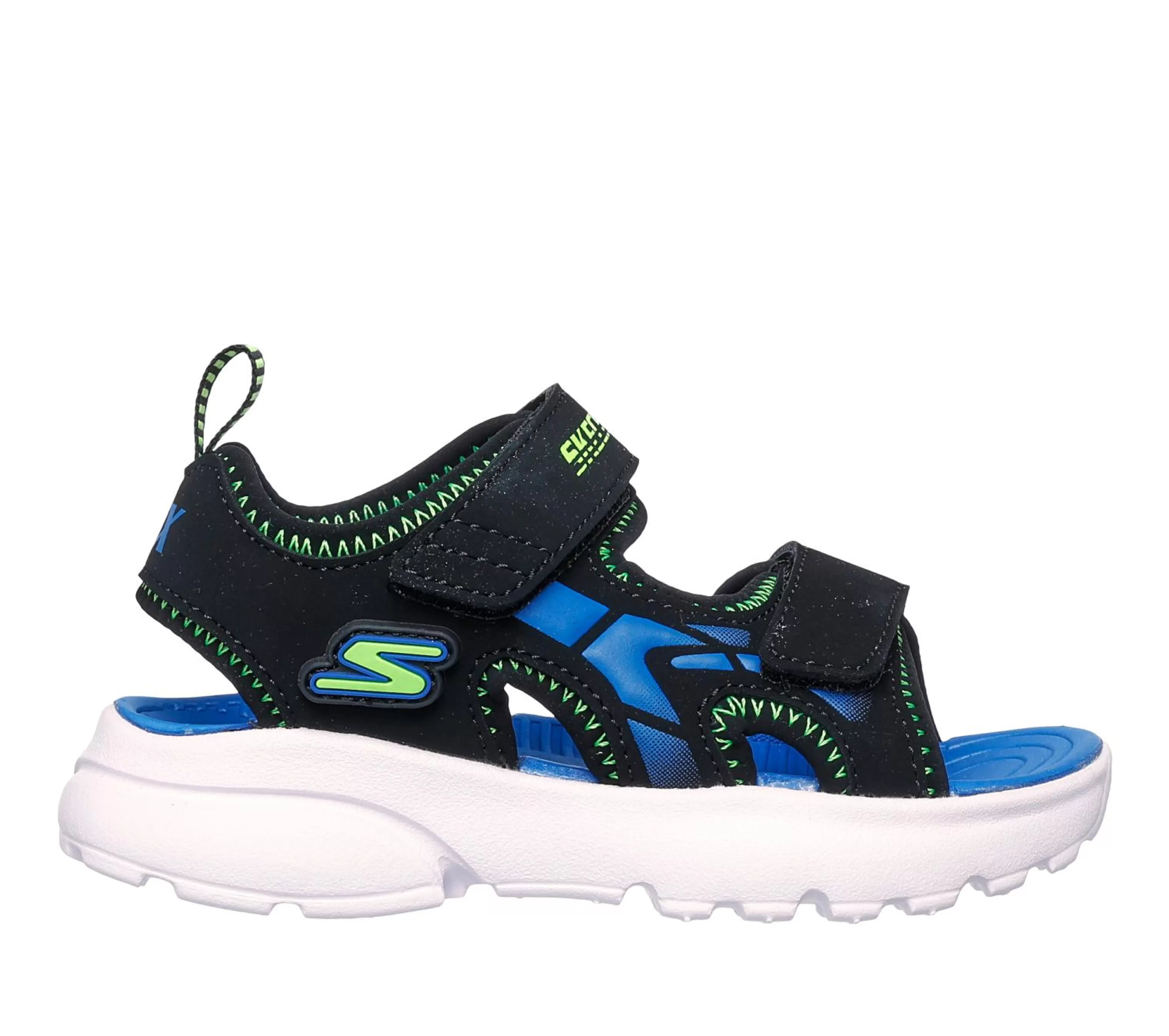 SKECHERS Sandalen^Razor Splash - Aqua Buddies ZWART / BLAUW / LIMOEN