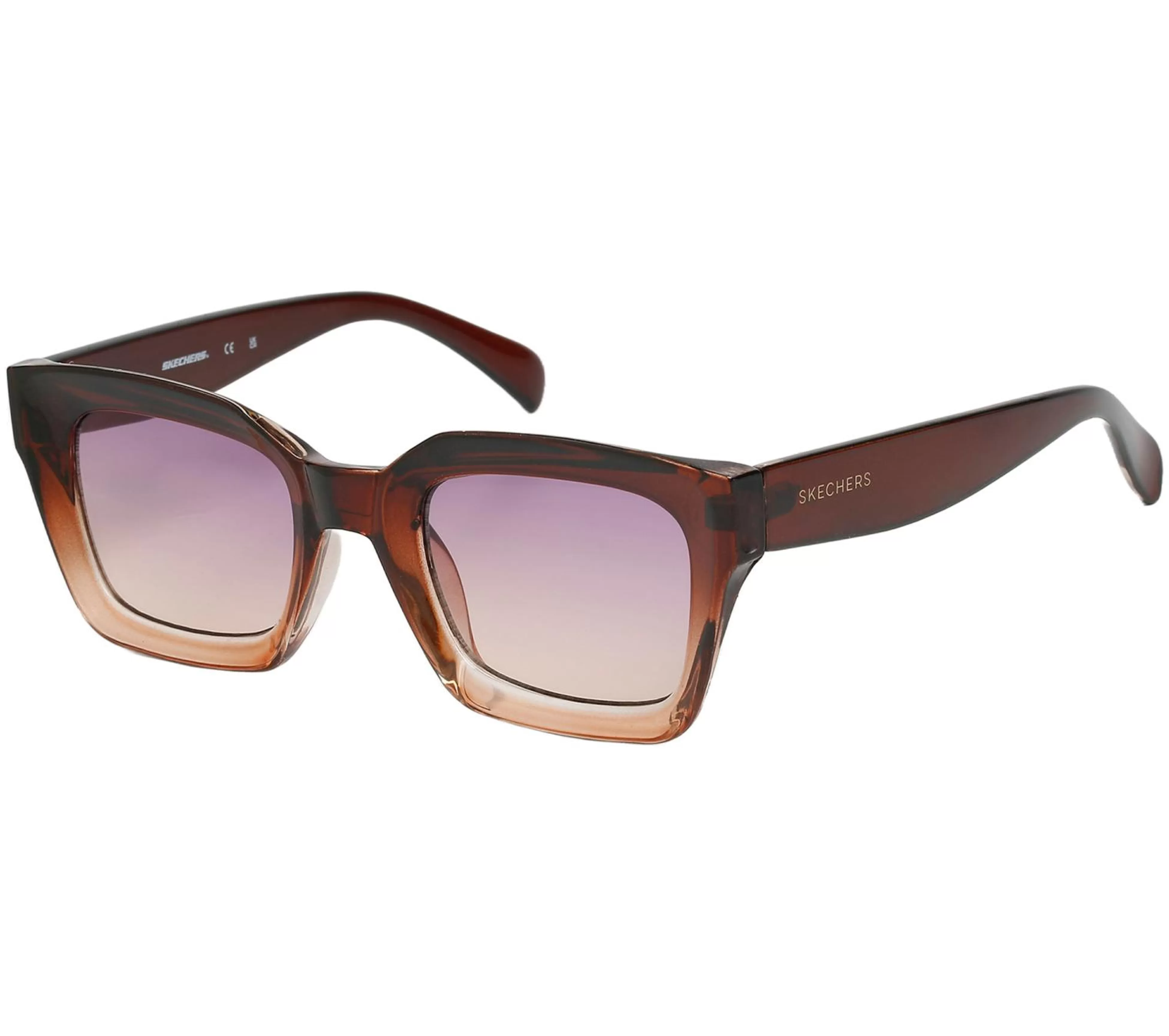 SKECHERS Zonnebrillen^Rectangle Sunglasses BRUIN / MULTI