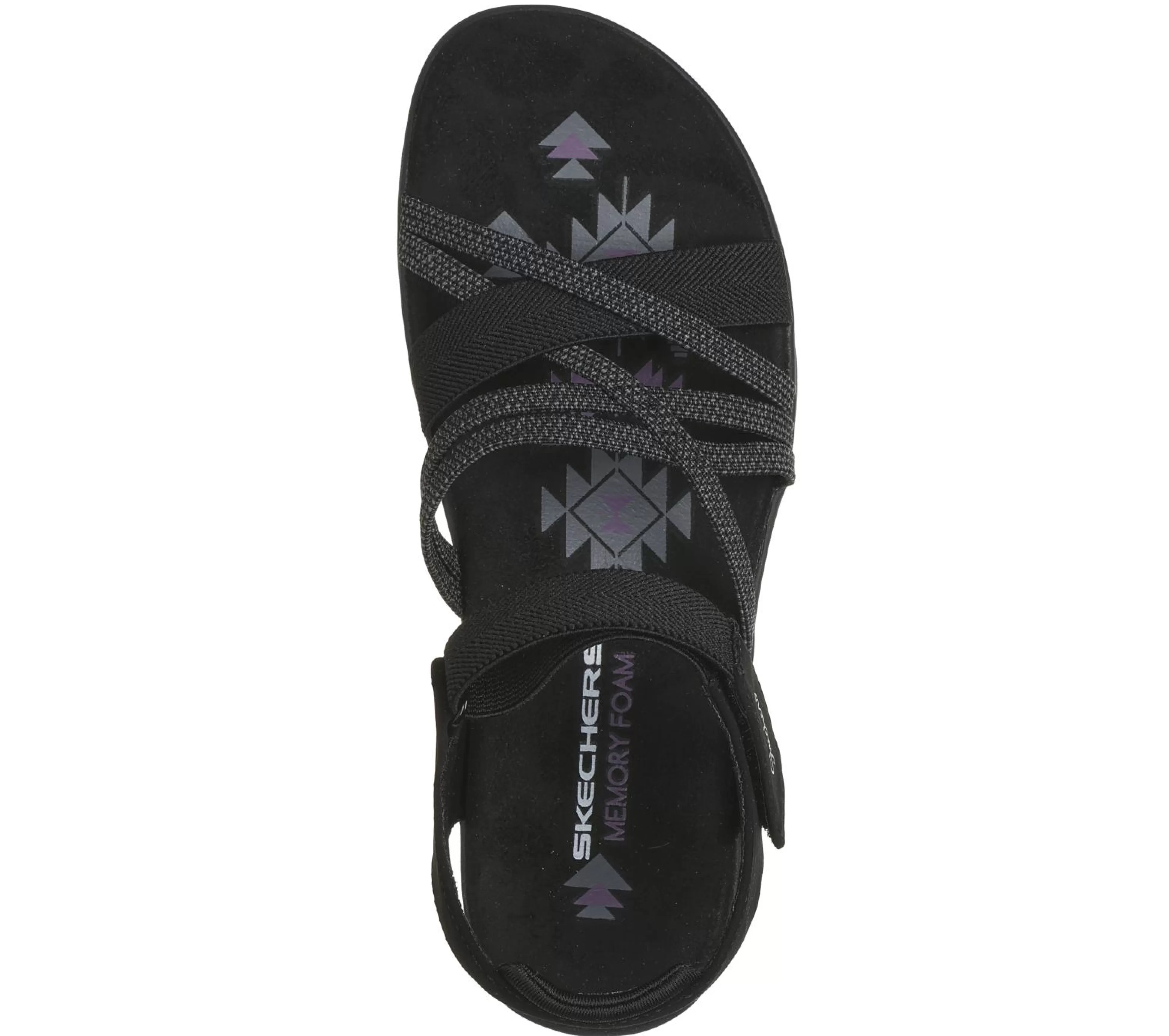 SKECHERS Sandalen^Reggae Slim - Meadow Grazer ZWART