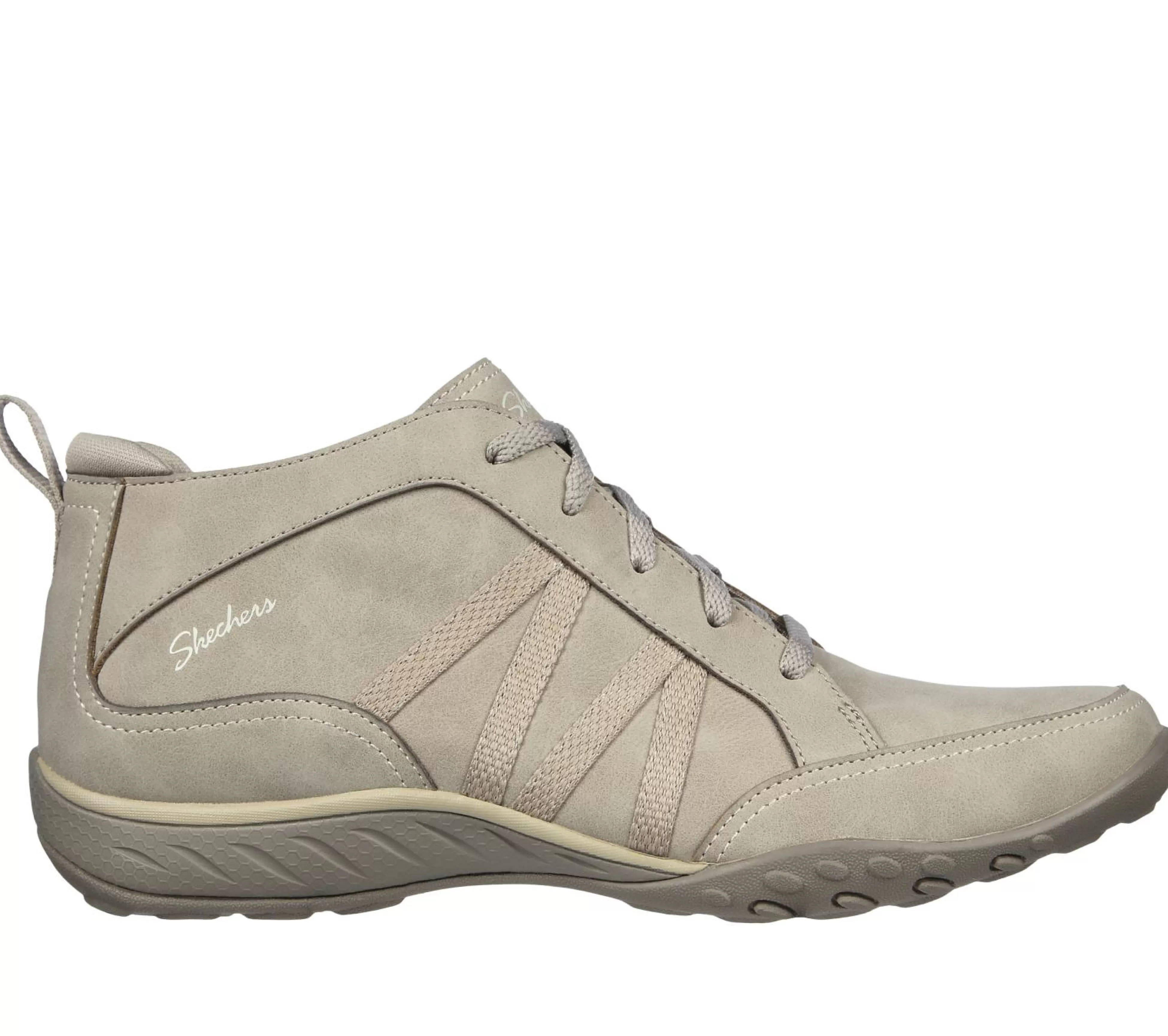 SKECHERS Veterschoenen | Boots^Relaxed Fit: Breathe-Easy - Friendly Ties TAUPE