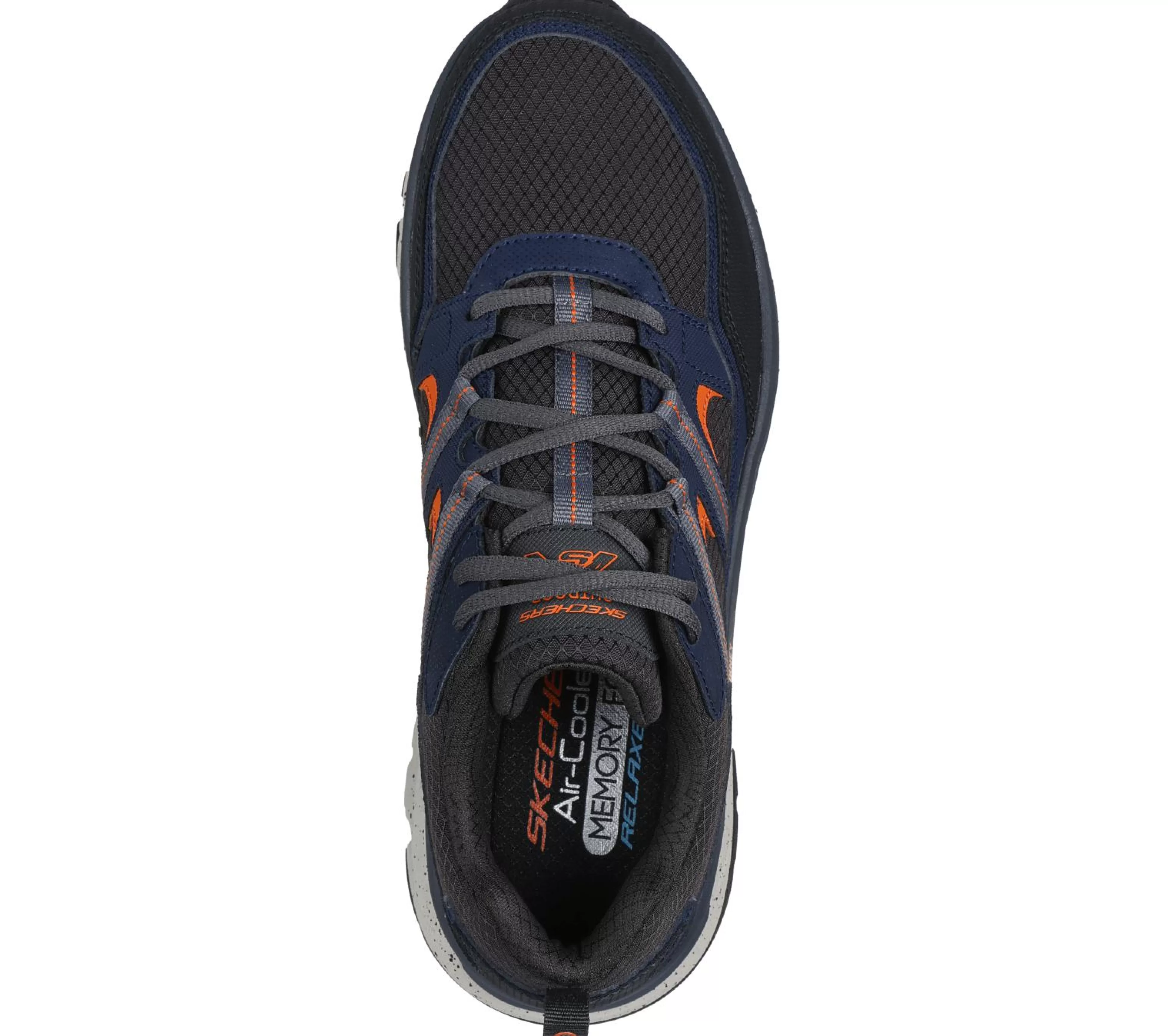 SKECHERS Veterschoenen | Sportieve Sneakers^Relaxed Fit: D'Lux Journey MARINE / ORANJE