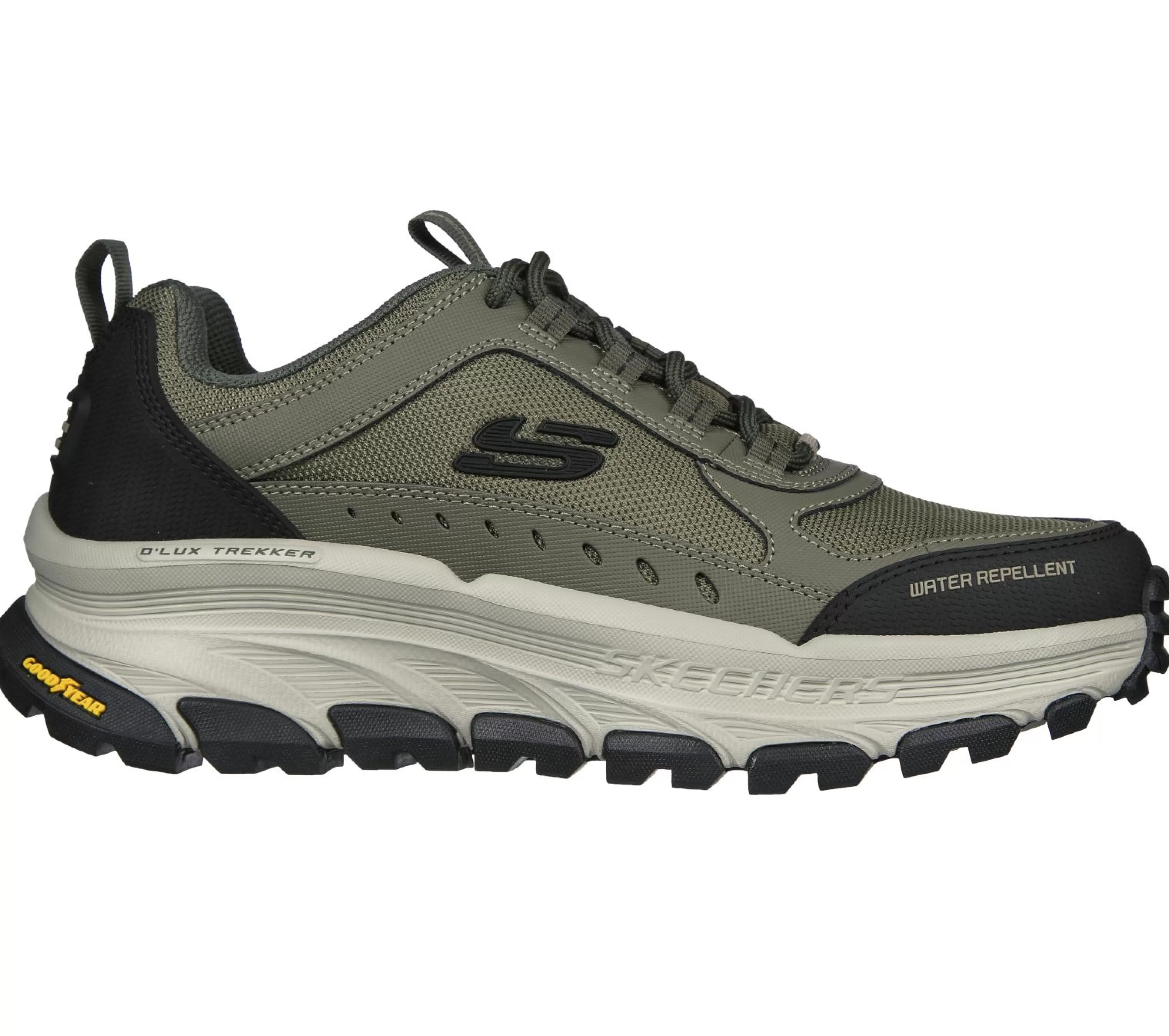 SKECHERS Veterschoenen | Sportieve Sneakers^Relaxed Fit: D'Lux Trekker OLIJF / MULTI