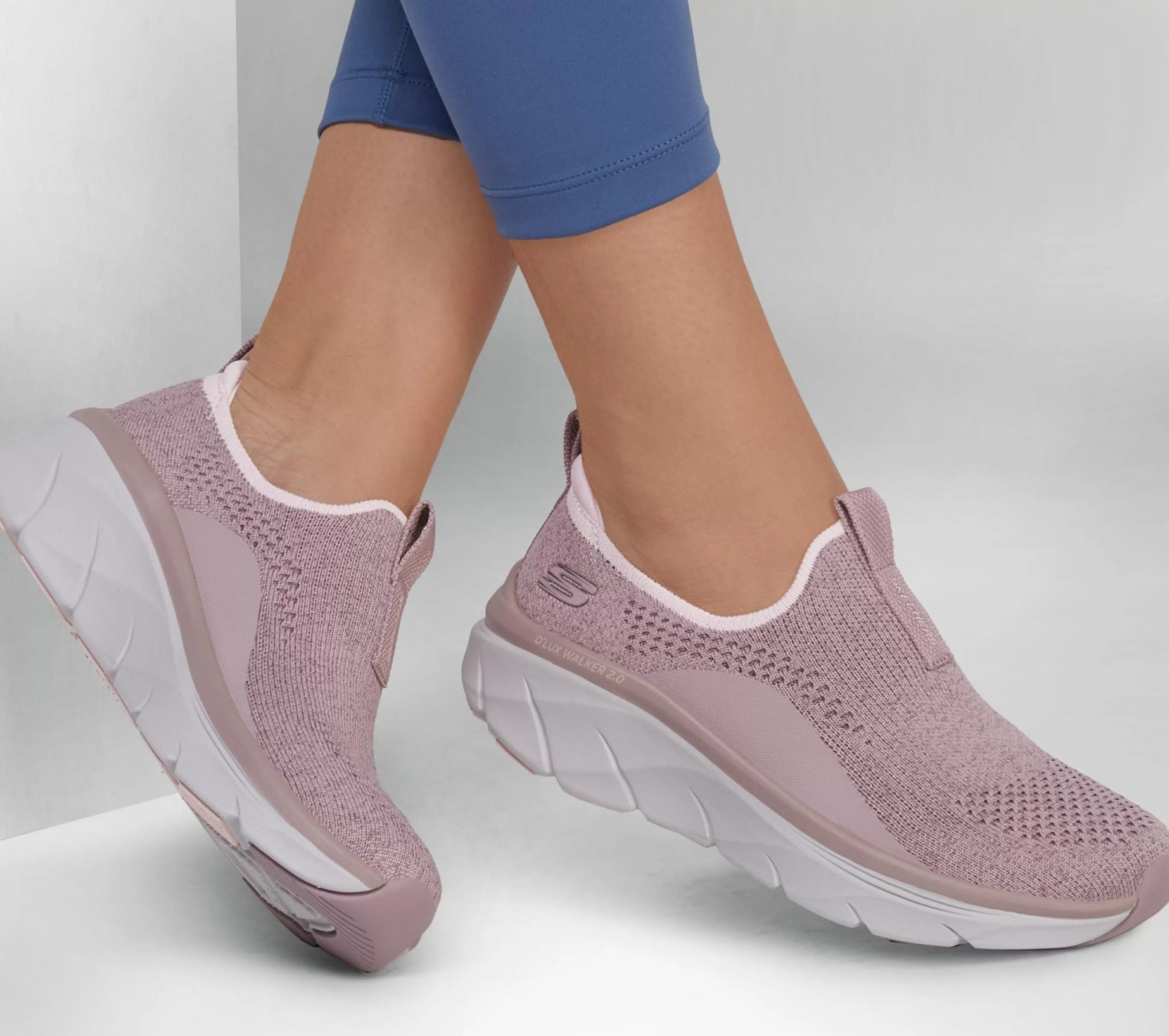 SKECHERS Instappers | Sportieve Sneakers^Relaxed Fit: D'Lux Walker 2.0 - Bold State MAUVE