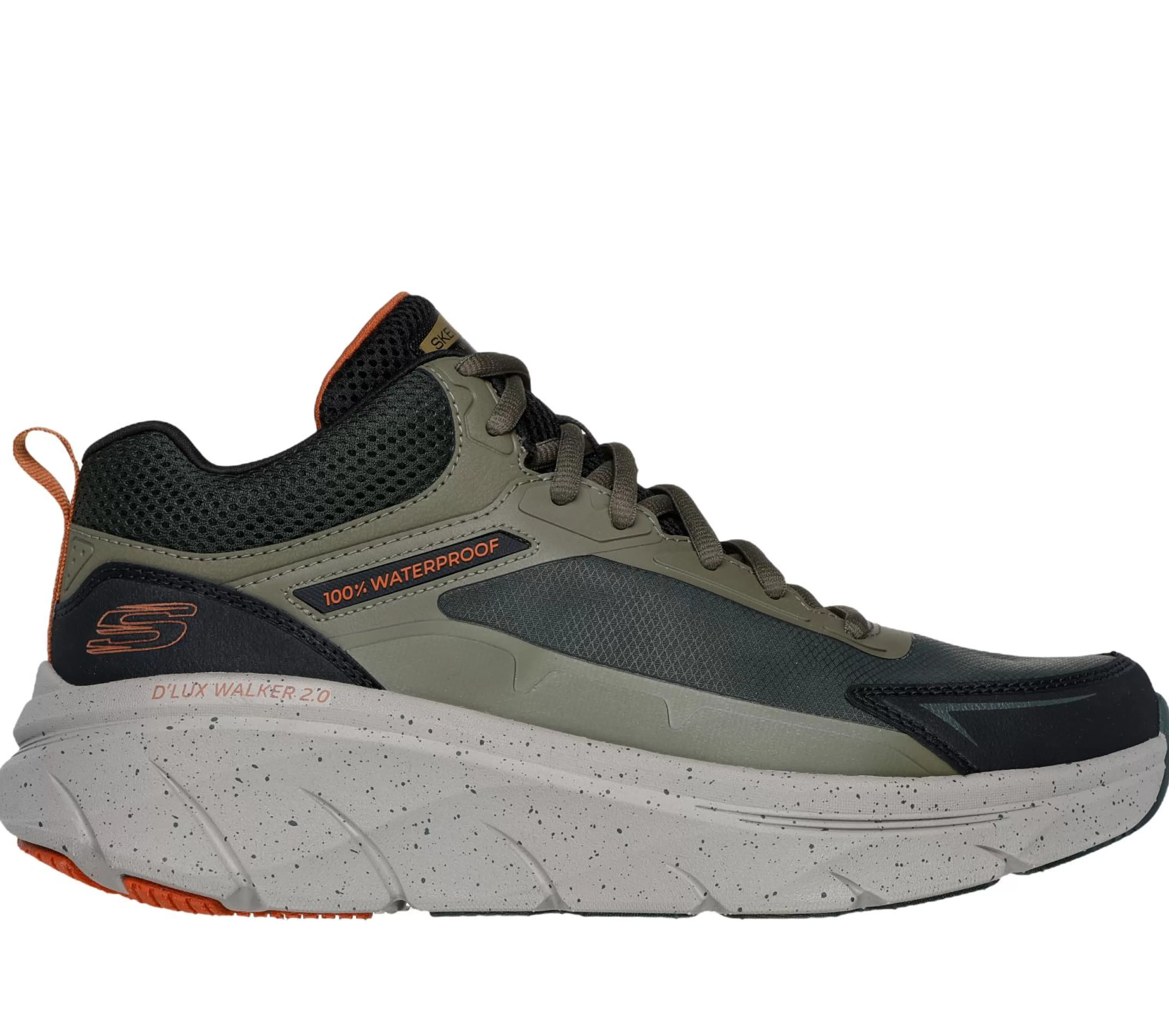 SKECHERS Instappers | Sportieve Sneakers^Relaxed Fit: D'Lux Walker 2.0 - Grailo OLIJF / ORANJE