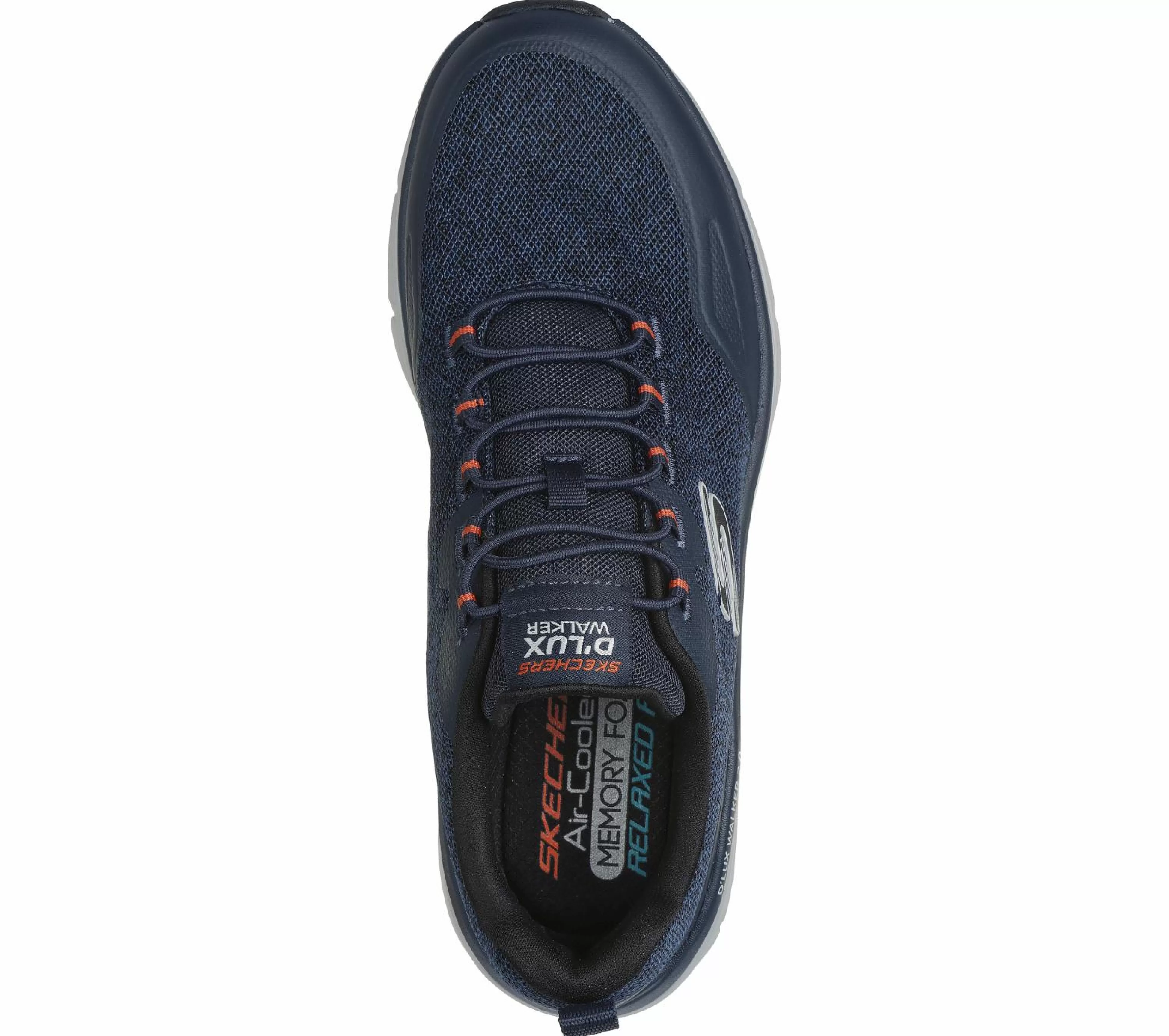 SKECHERS Instappers | Sportieve Sneakers^Relaxed Fit: D'Lux Walker 2.0 - Steadyway MARINE / ORANJE