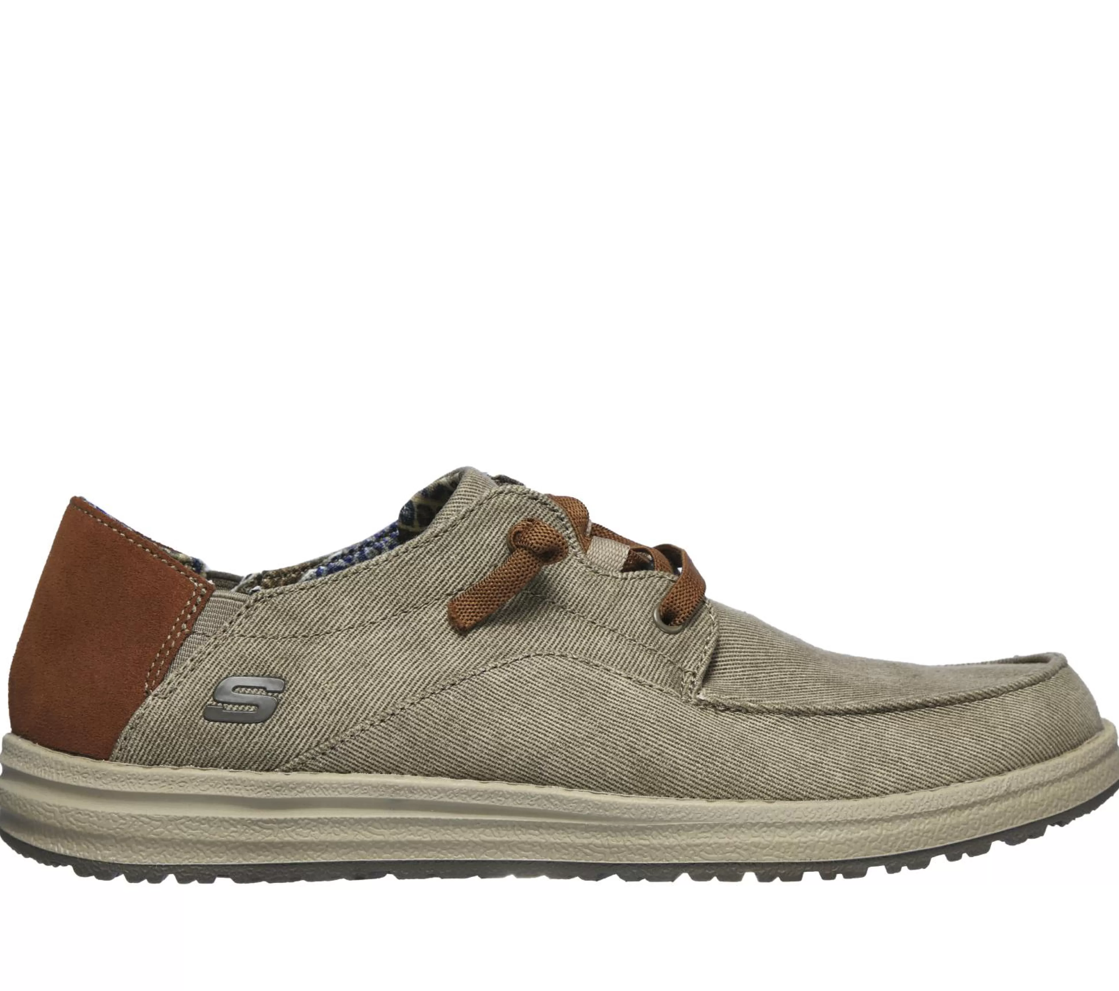 SKECHERS Canvas Schoenen | Instappers^Relaxed Fit: Melson - Planon TAUPE