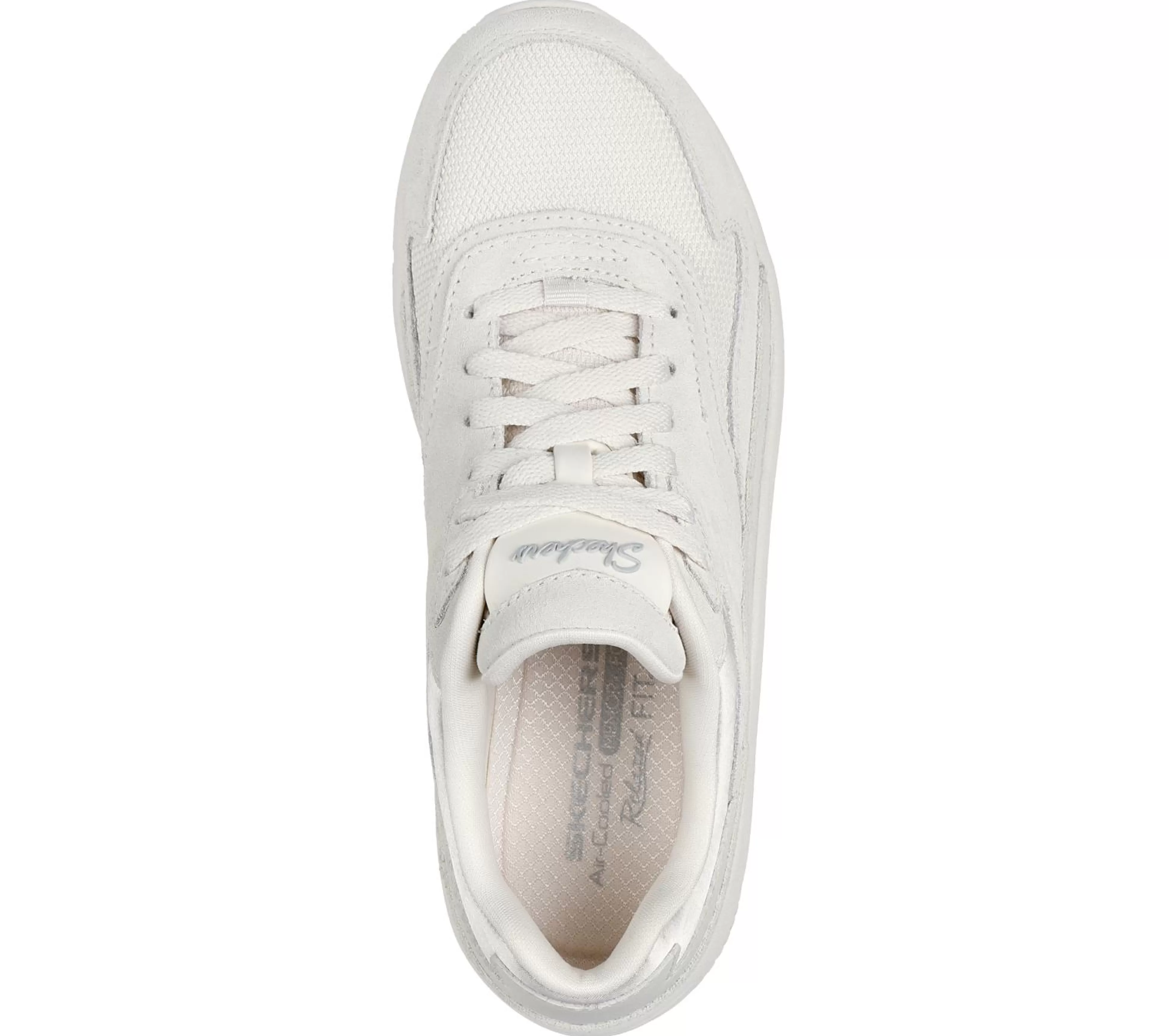 SKECHERS Sportieve Sneakers | Veterschoenen^Relaxed Fit: Modern D'Lux - Free Mind GEBROKEN WIT