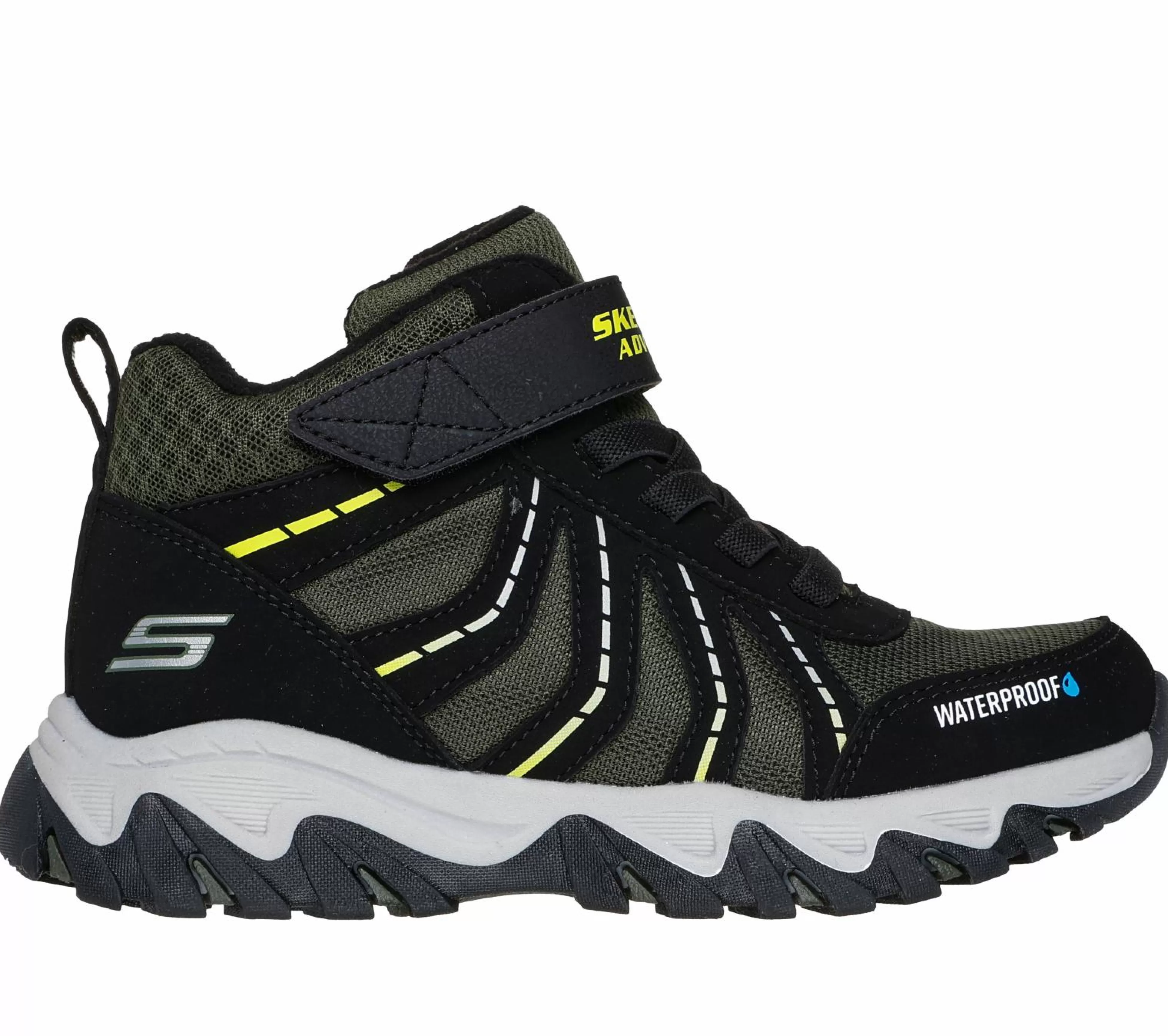 SKECHERS Boots^Rugged Ranger - Storm Trail ZWART / GROENTE