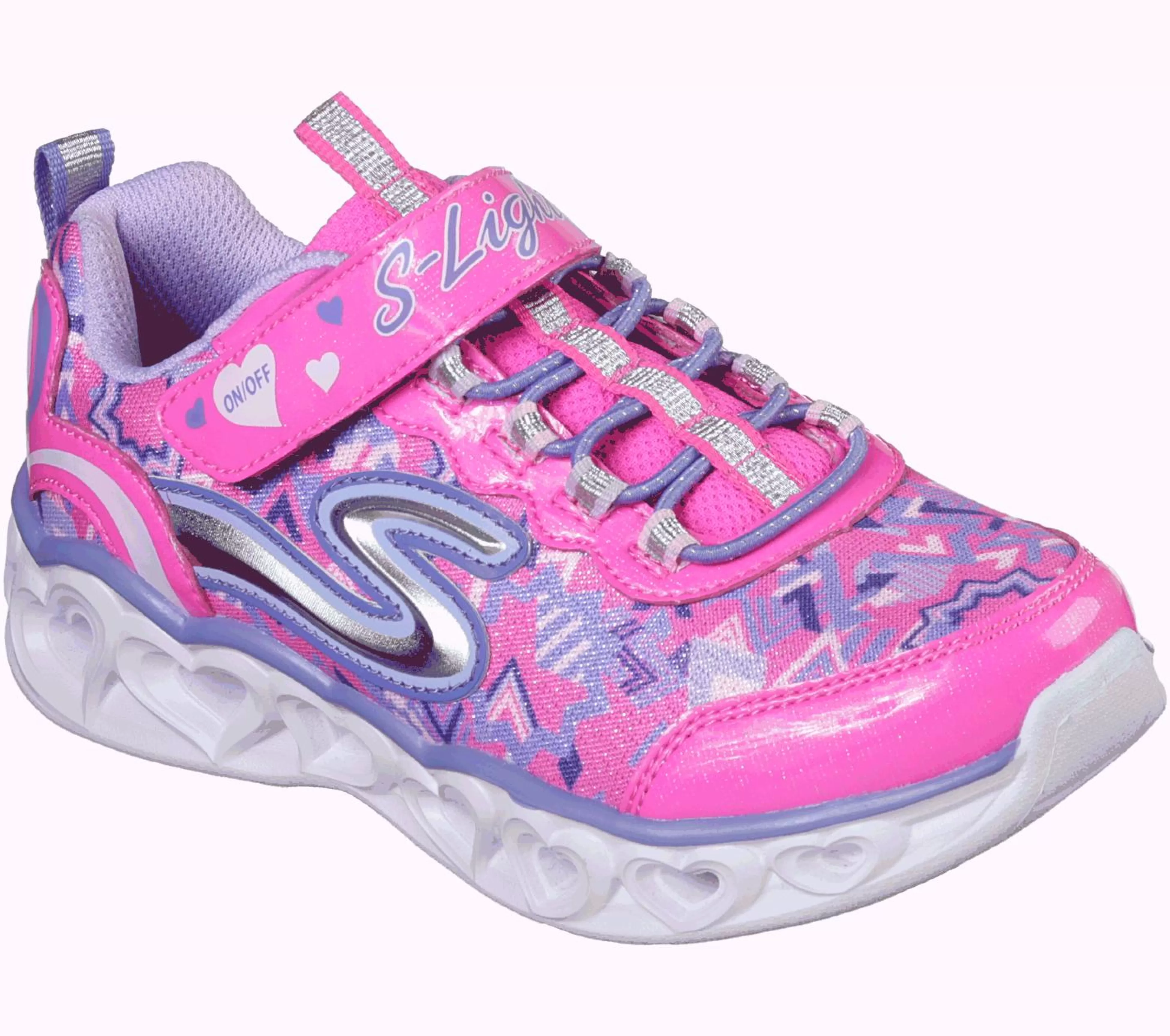 SKECHERS Sneakers^S Lights: Heart Lights NEON ROZE / MULTI