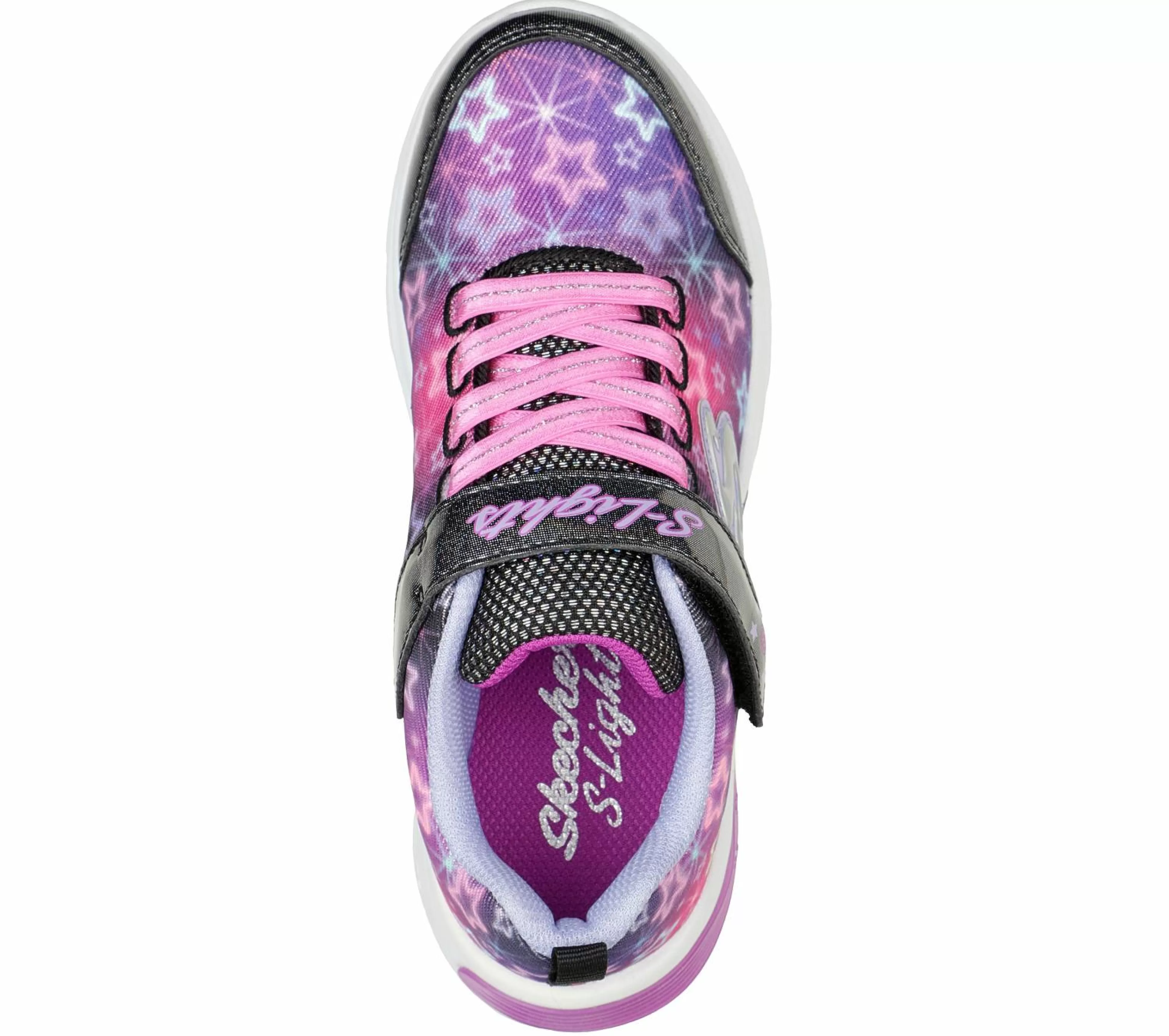 SKECHERS Lichtjes Schoenen | Instappers^S Lights: Star Sparks ZWART / MULTI