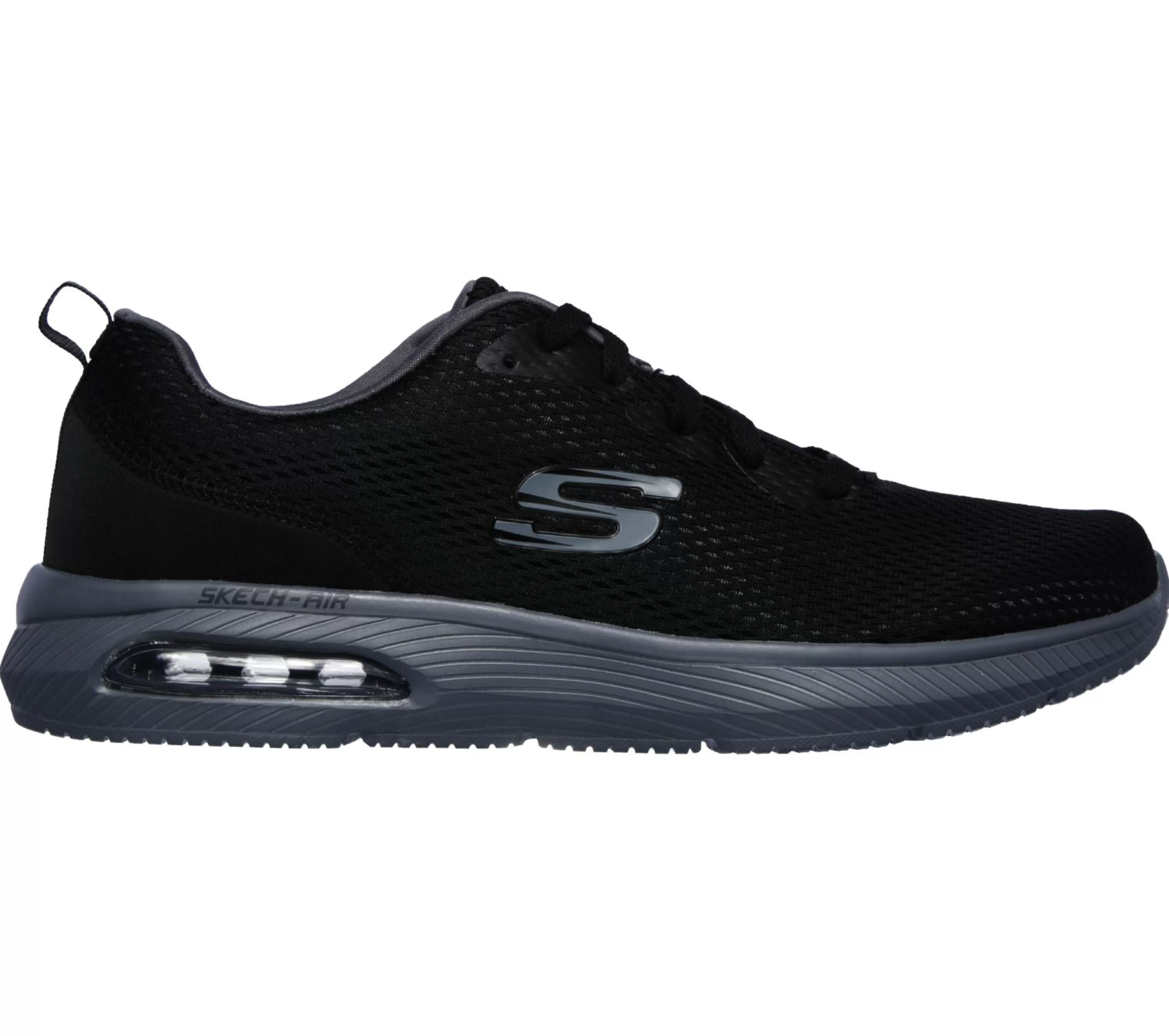 SKECHERS Veterschoenen | Sportieve Sneakers^Skech-Air Dyna-Air ZWART / HOUTSKOOL