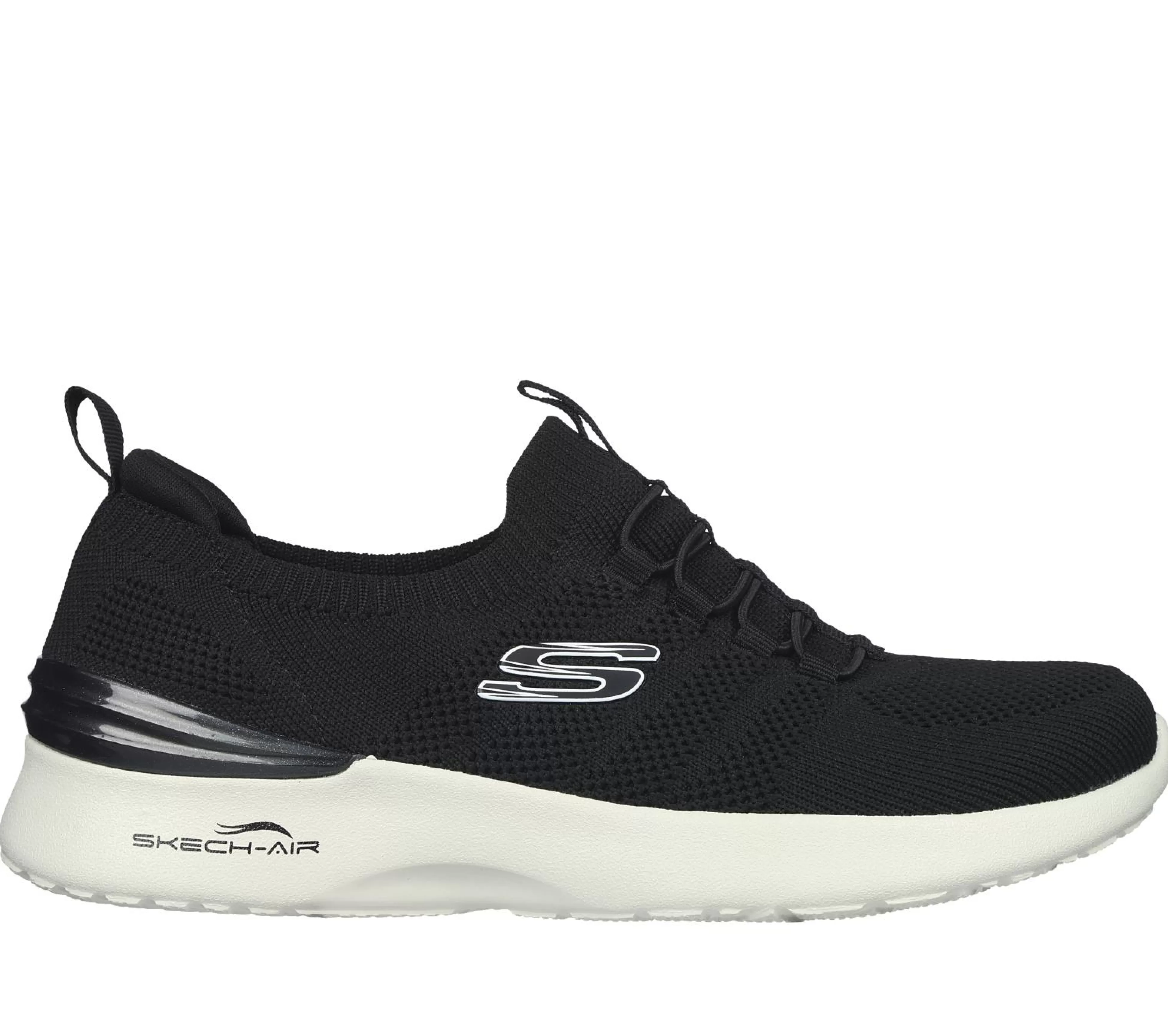 SKECHERS Sportieve Sneakers^Skech-Air Dynamight - Perfect Steps ZWART / WIT