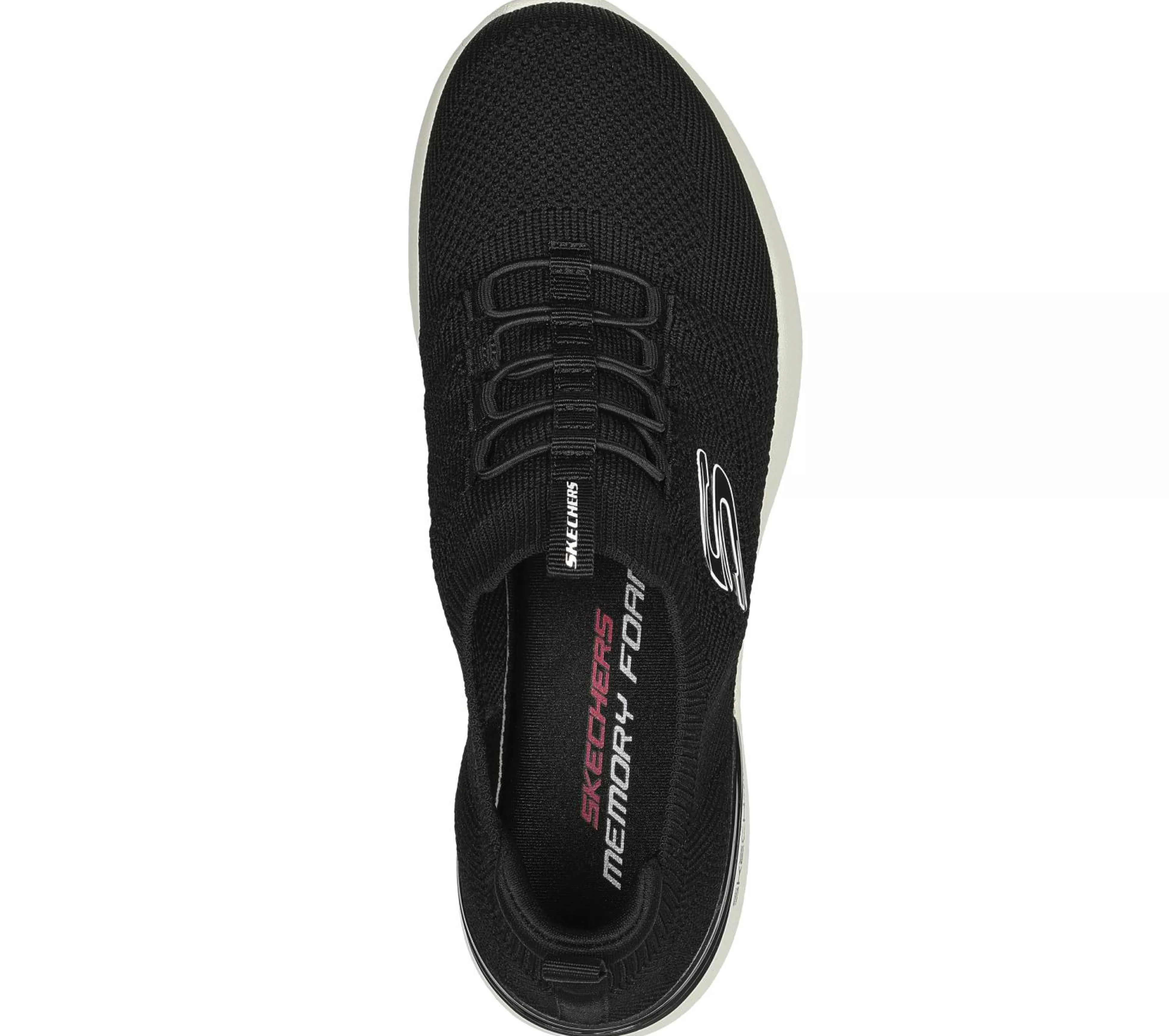 SKECHERS Sportieve Sneakers^Skech-Air Dynamight - Perfect Steps ZWART / WIT