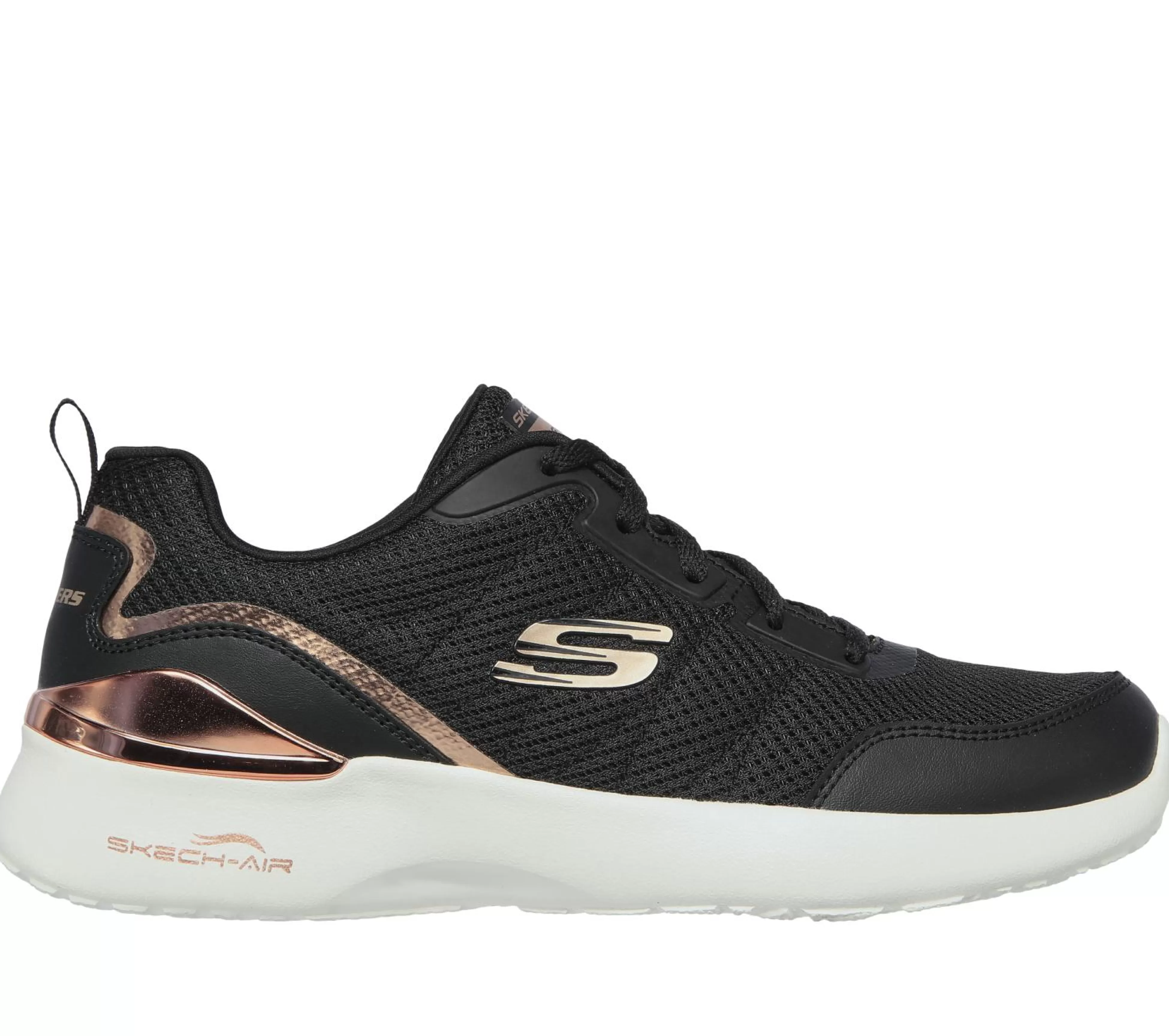 SKECHERS Veterschoenen | Sportieve Sneakers^Skech-Air Dynamight - The Halcyon ZWART / ROOS GOUD