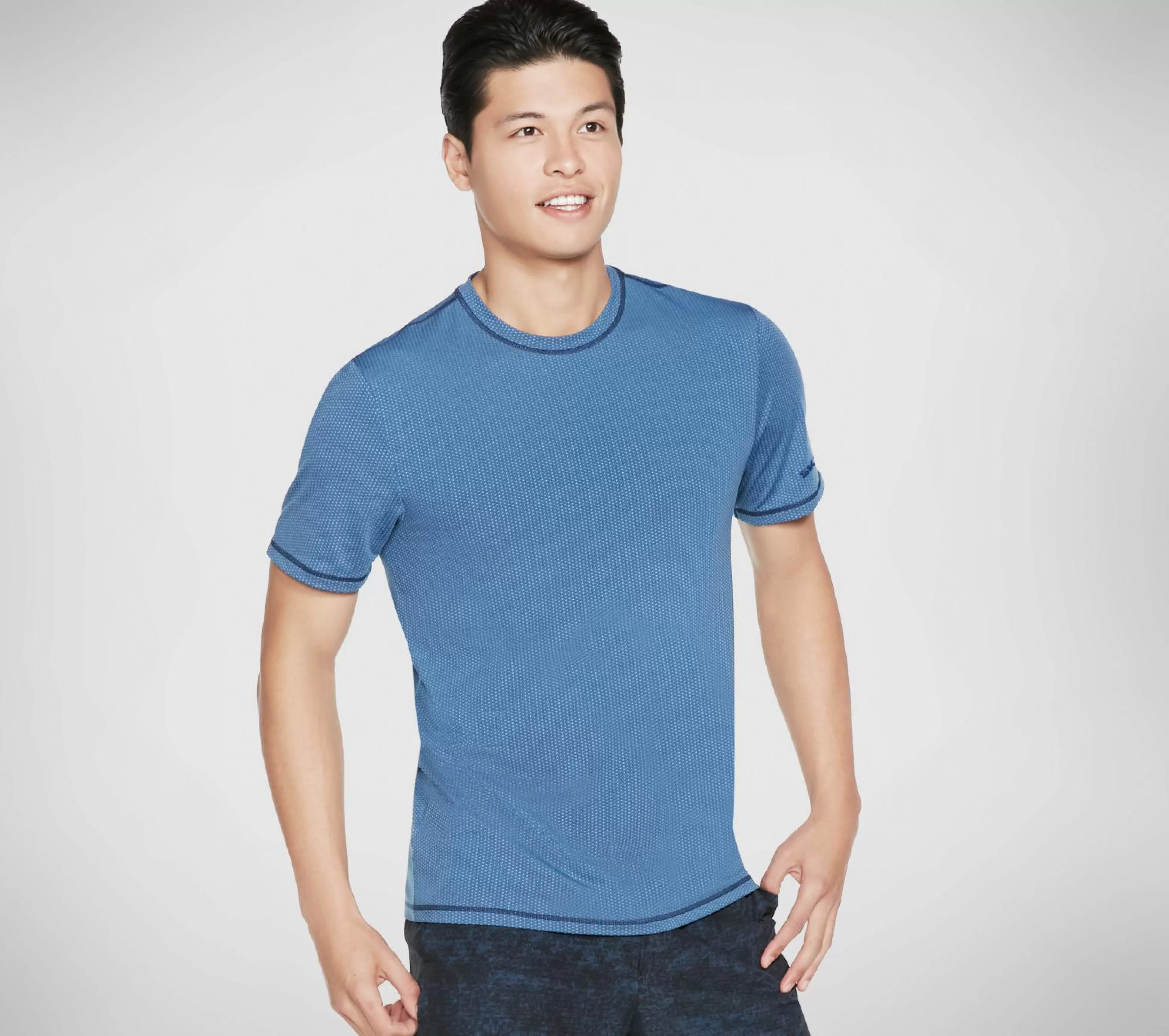 SKECHERS Tops | Tops^ Apparel Kinetic Tee Shirt BLAUW