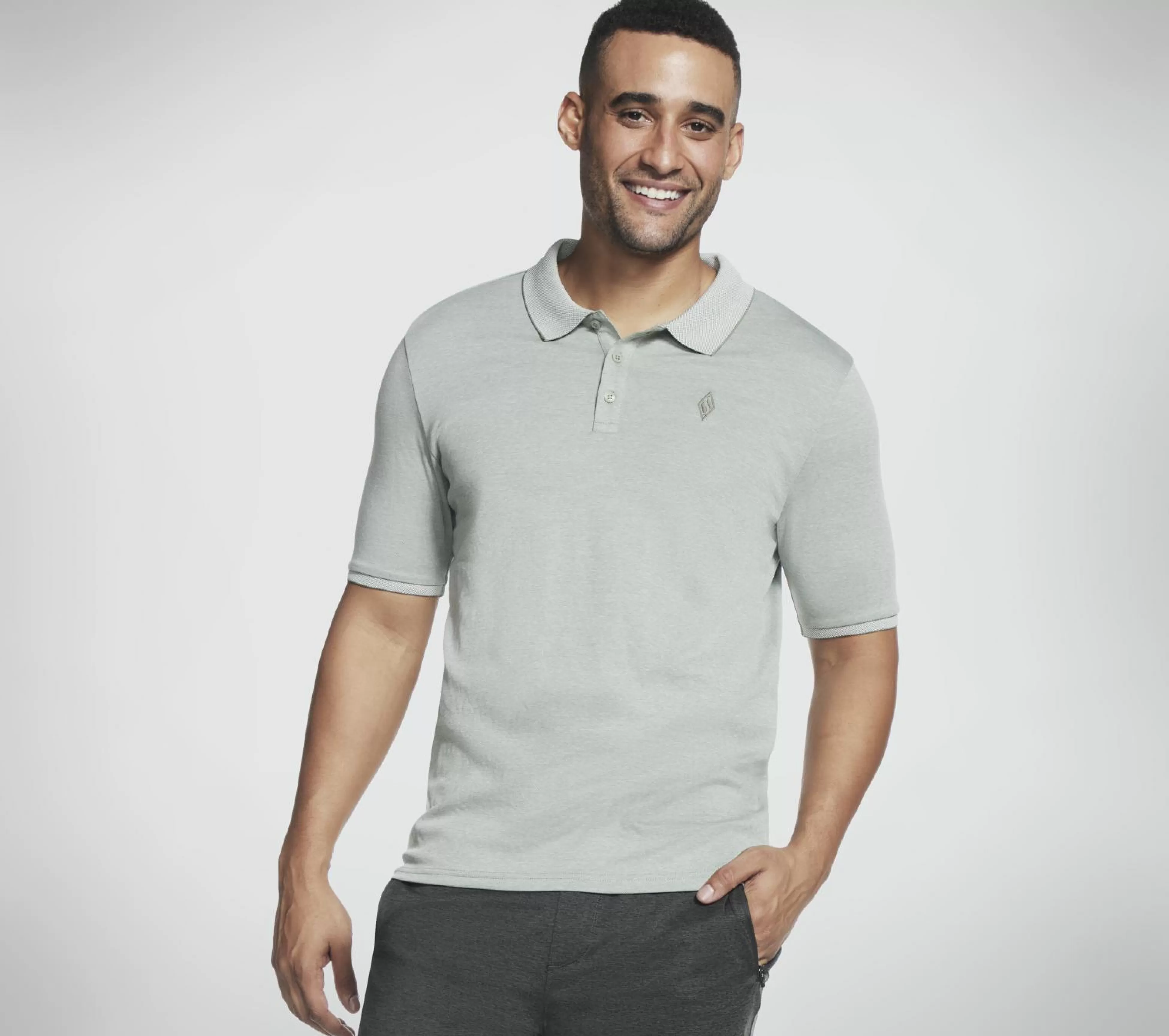 SKECHERS Tops | Tops^ Apparel Off Duty Polo Shirt LICHT GRIJS / GROENTE