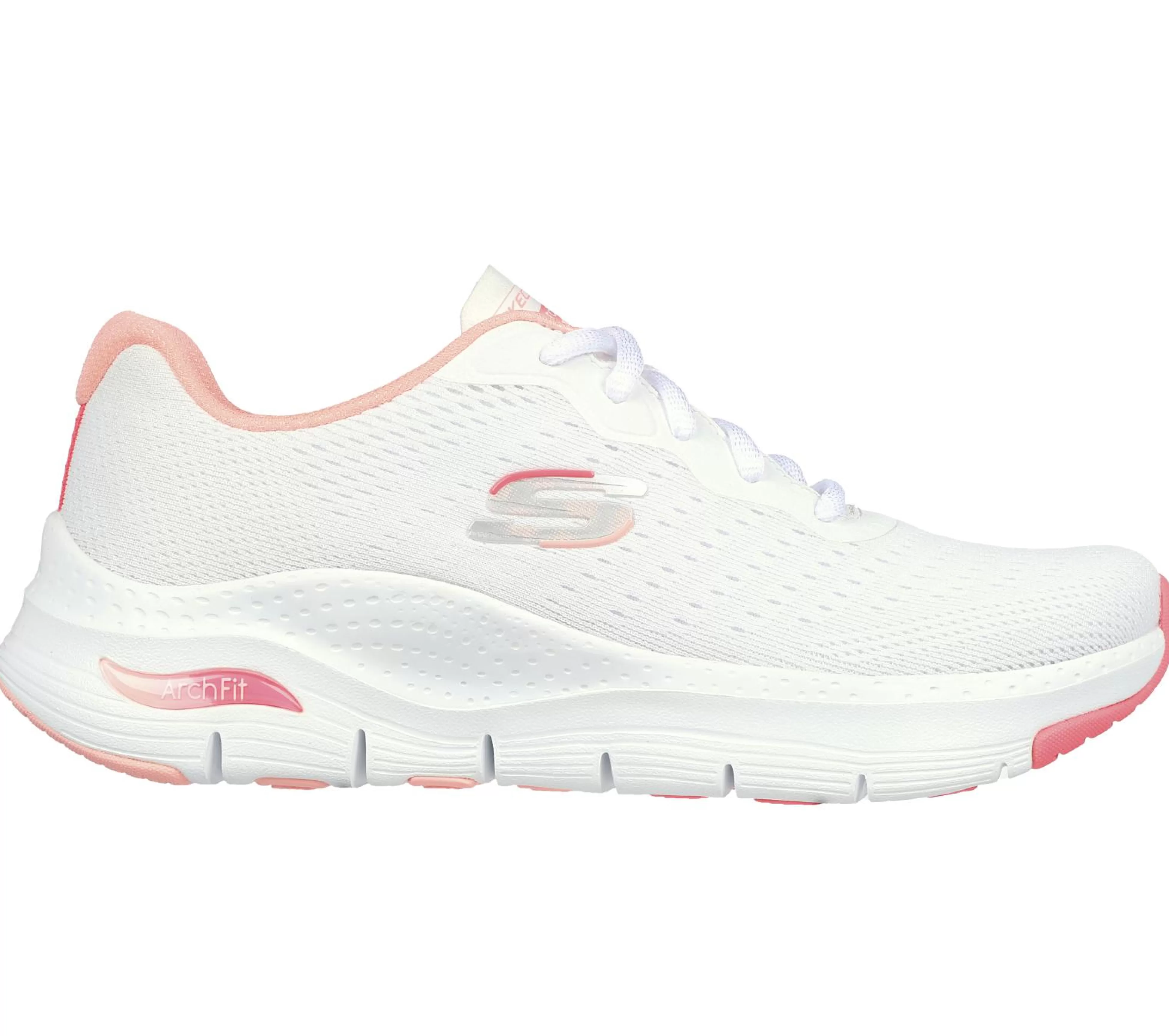 SKECHERS Veterschoenen | Sportieve Sneakers^ Arch Fit - Infinity Cool WIT / ROZE