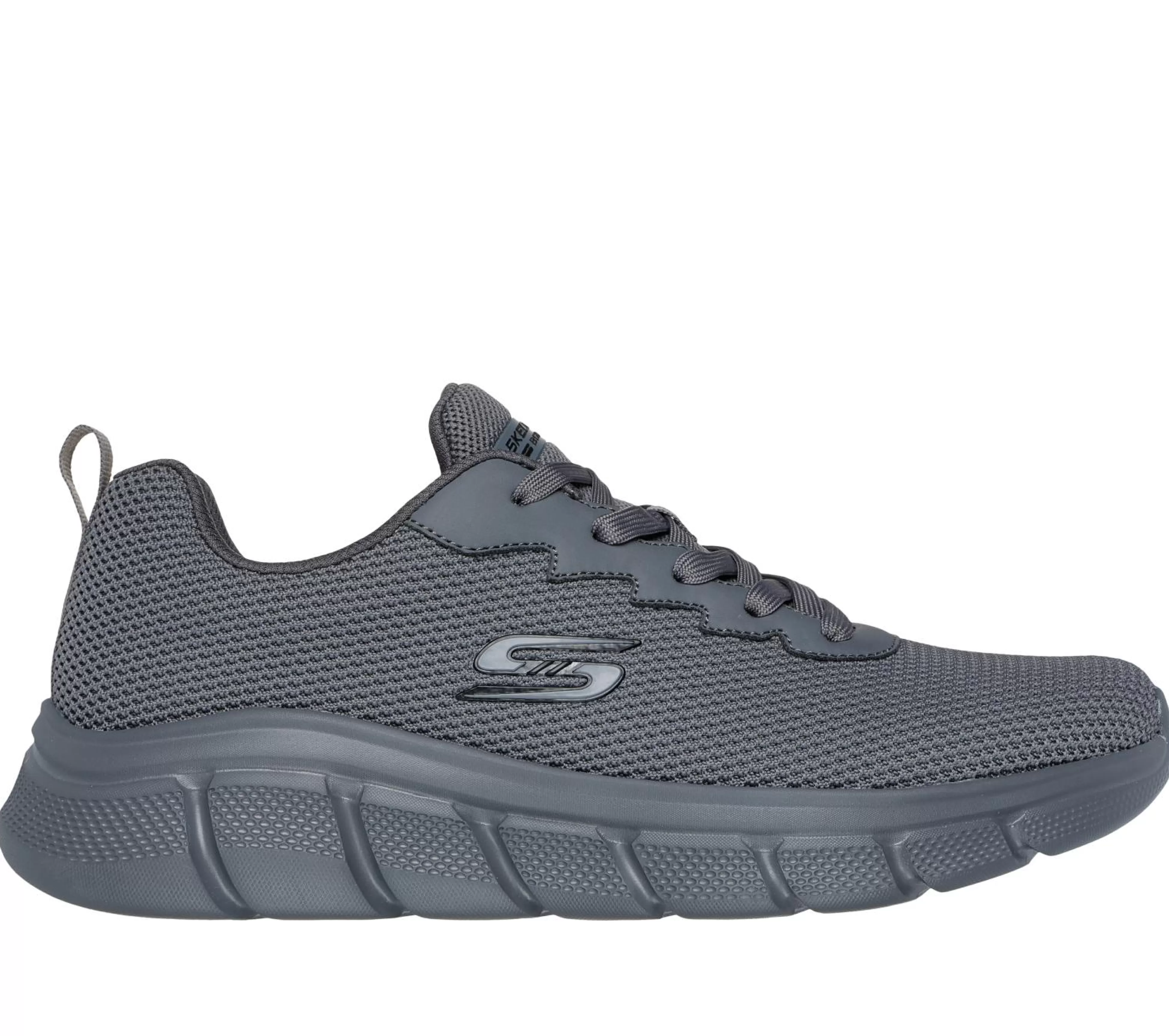 SKECHERS Veterschoenen | Sportieve Sneakers^ BOBS Sport B Flex - Chill Edge DONKER GRIJS