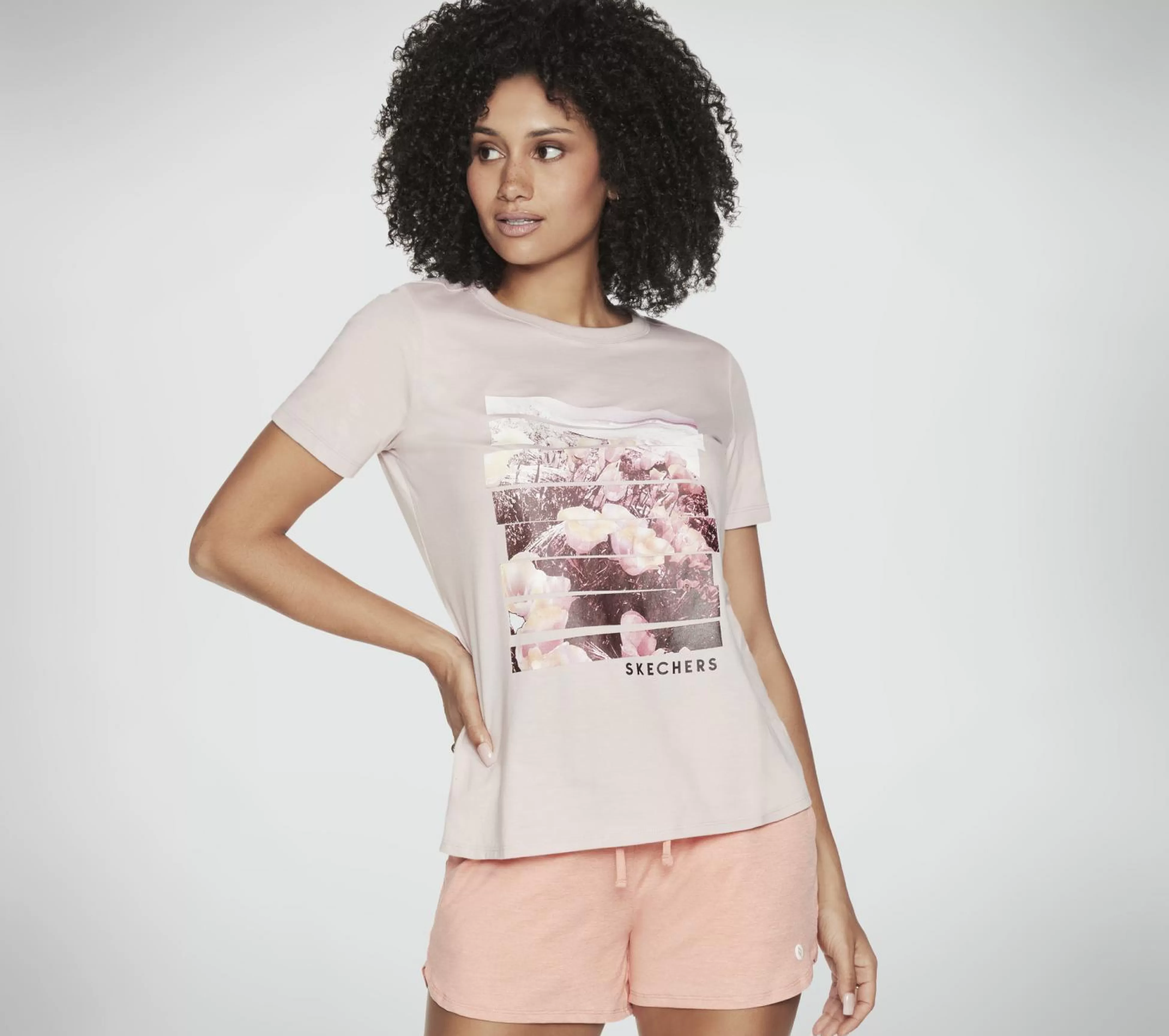 SKECHERS Tops | Tops^ Dreamy Escape Tee LICHT ROZE