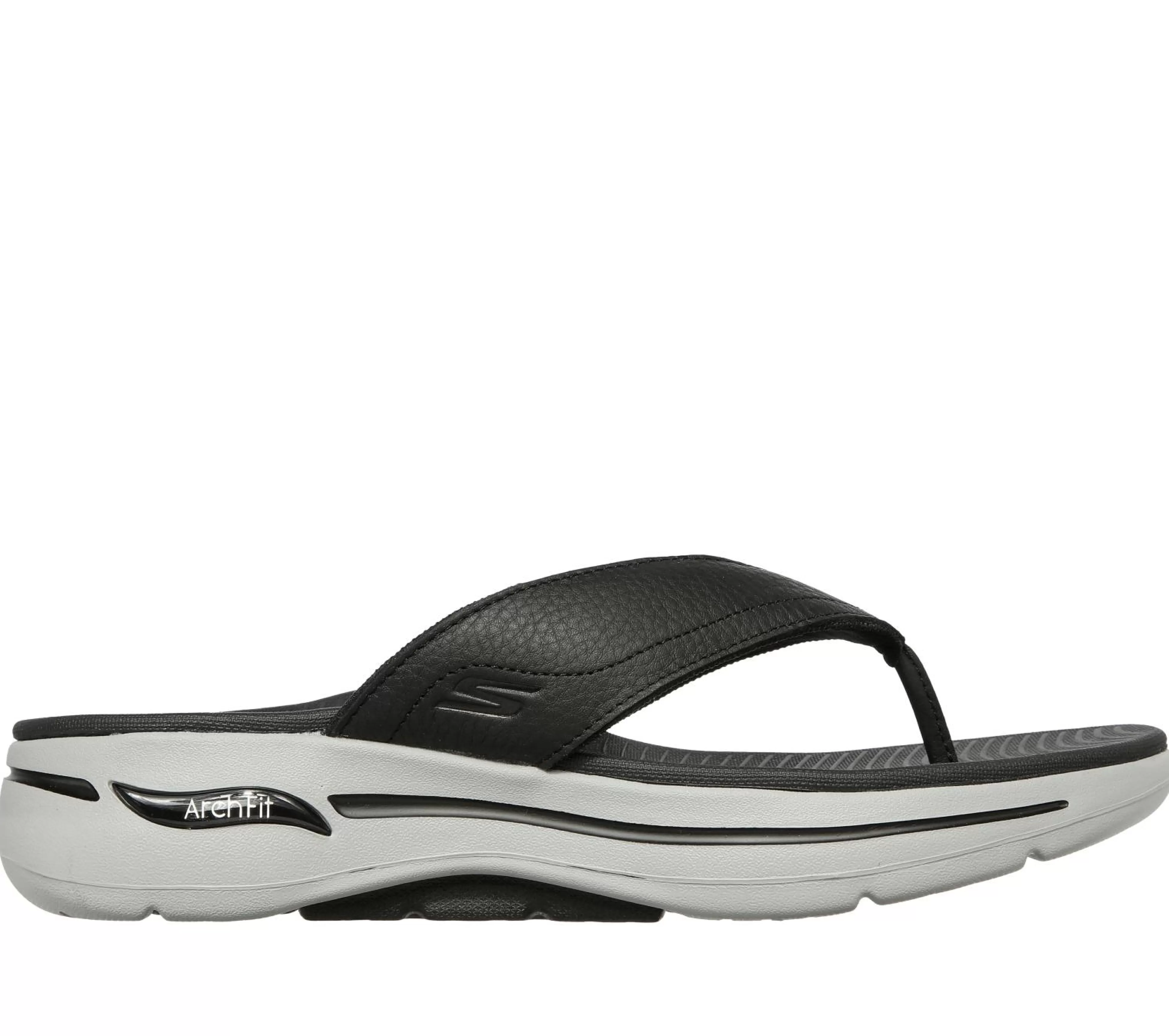 SKECHERS Sandalen^ GOwalk Arch Fit Sandal ZWART / GRIJS