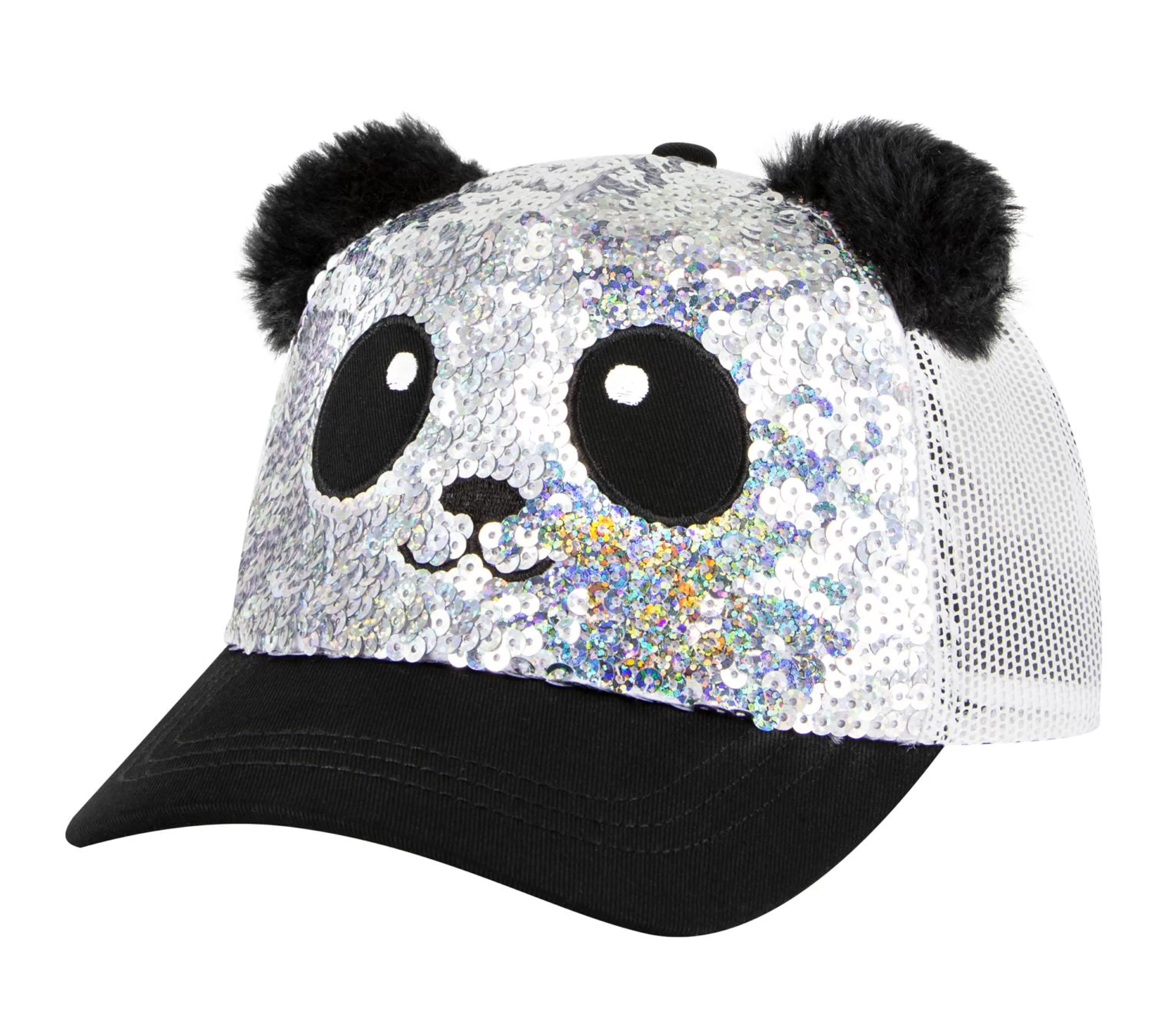 SKECHERS Petten | Petten^ Sequin Panda Hat ZILVER / ZWART