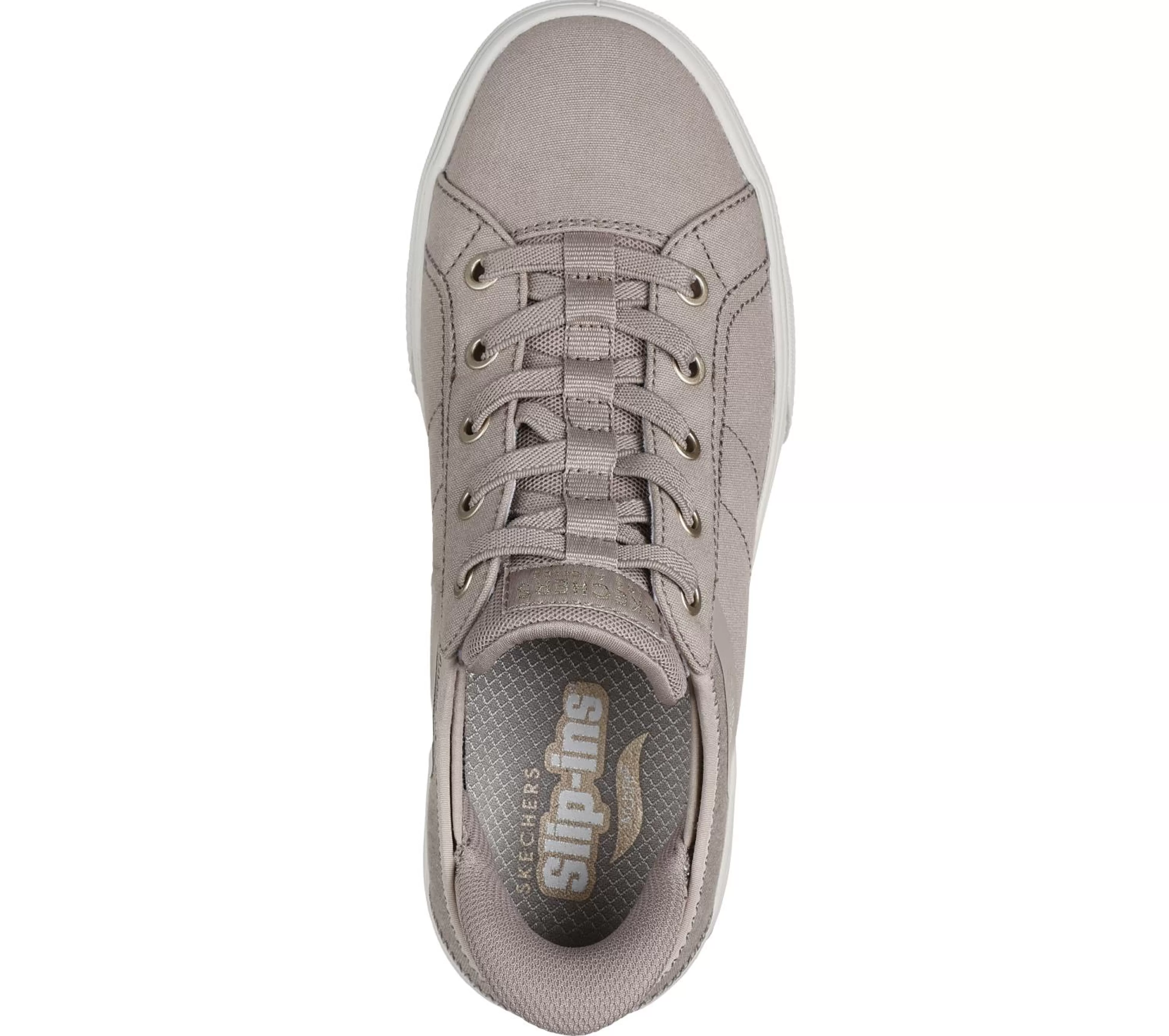 SKECHERS Canvas Schoenen | Instappers^ Slip-ins: Arch Fit Arcade - Forever Cozy TAUPE