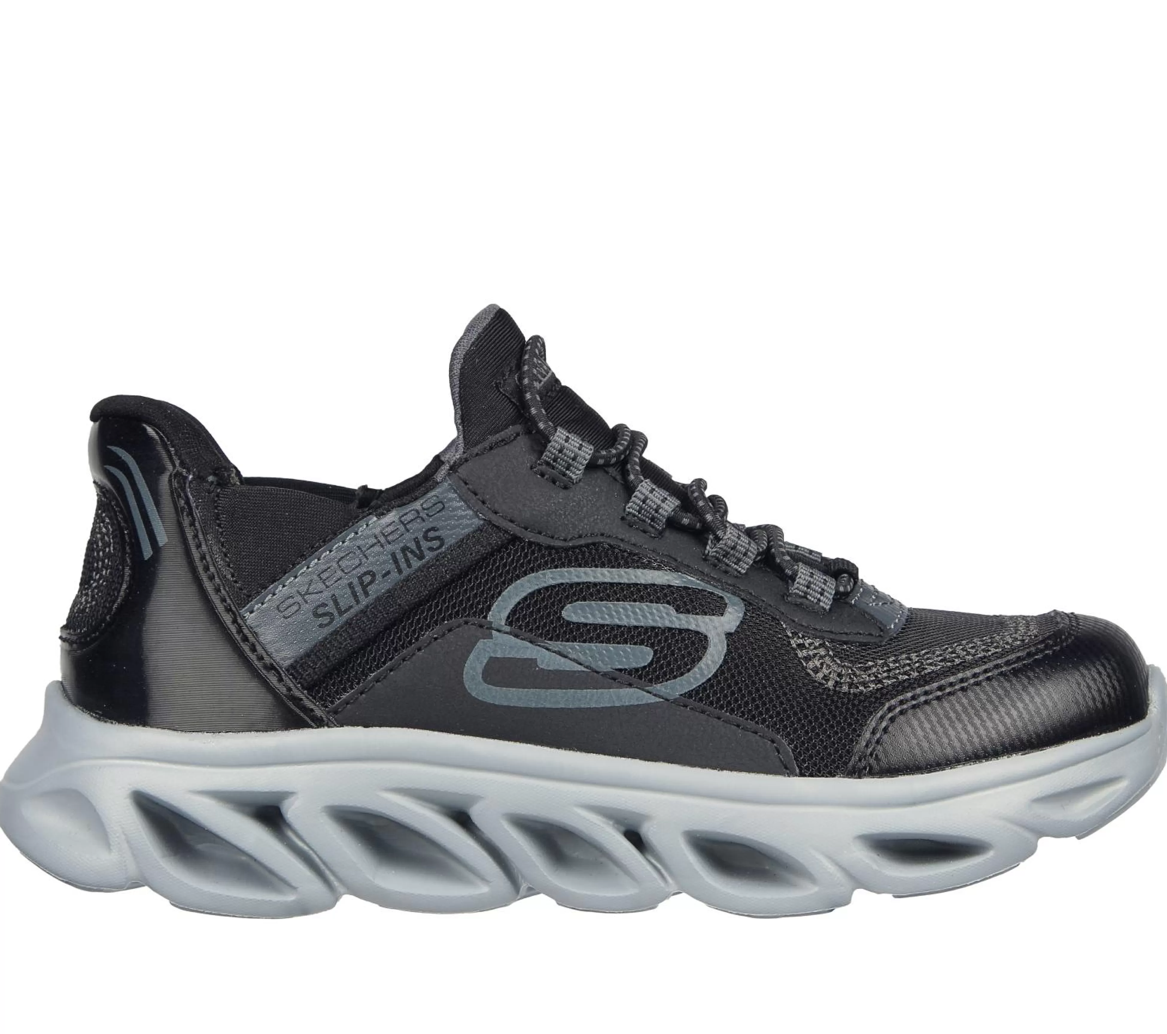 SKECHERS Instappers | Hands Free Slip-Ins^ Slip-Ins: Flex Glide ZWART / HOUTSKOOL