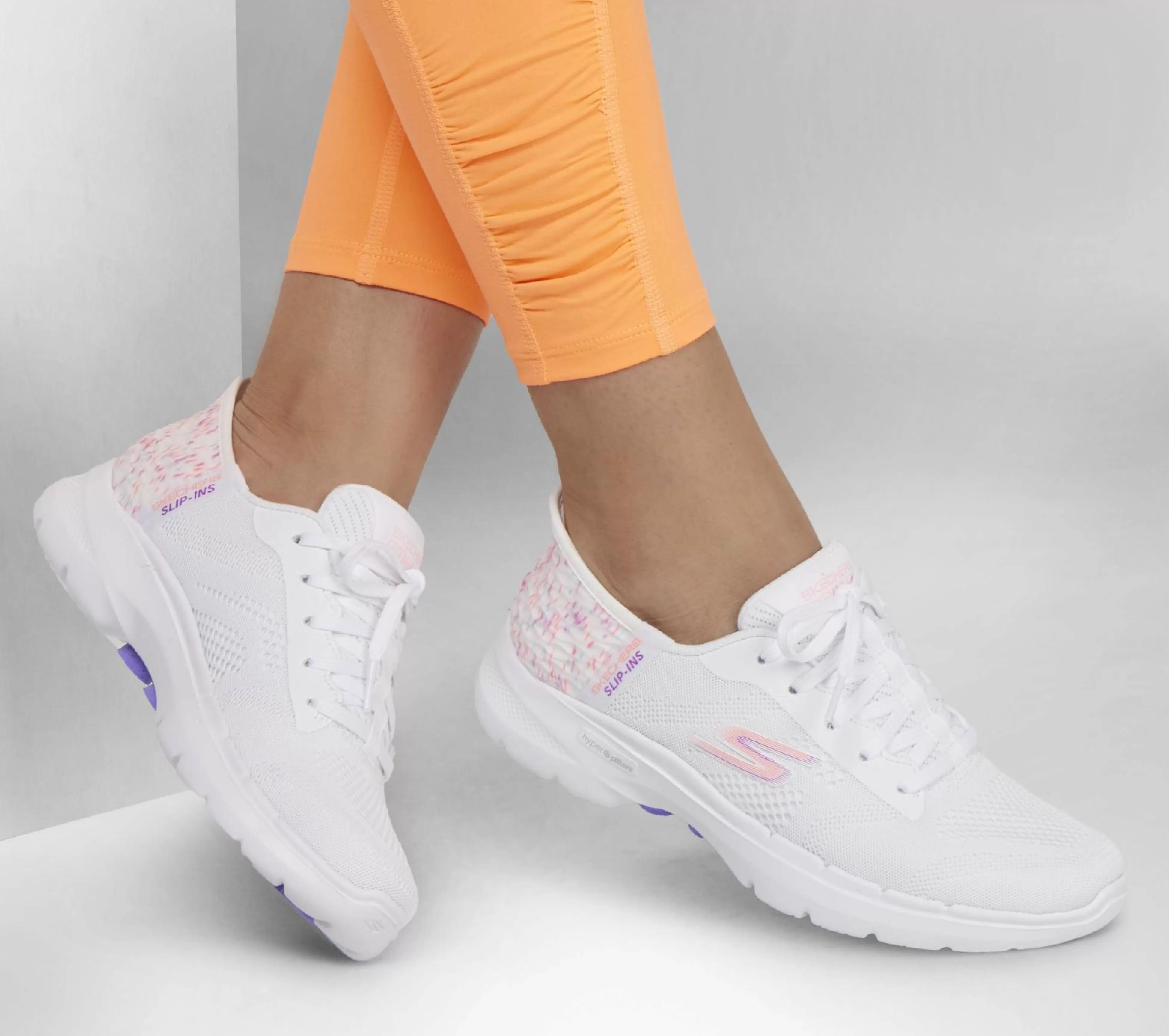 SKECHERS Instappers | Hands Free Slip-Ins^ Slip-Ins: GO WALK 6 - Vivid Idea WIT / MULTI