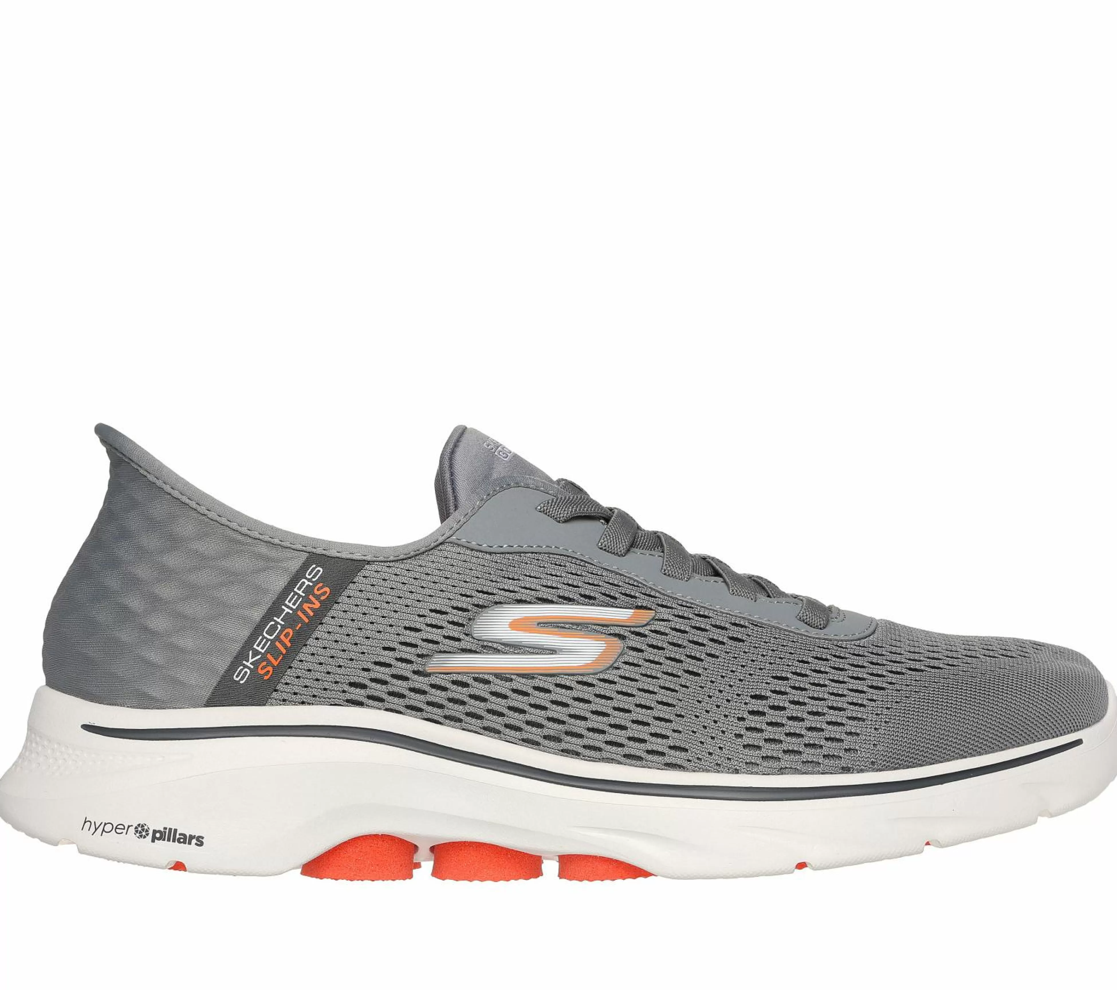 SKECHERS Instappers | Hands Free Slip-Ins^ Slip-ins: GO WALK 7 - Free Hand 2 GRIJS / ORANJE