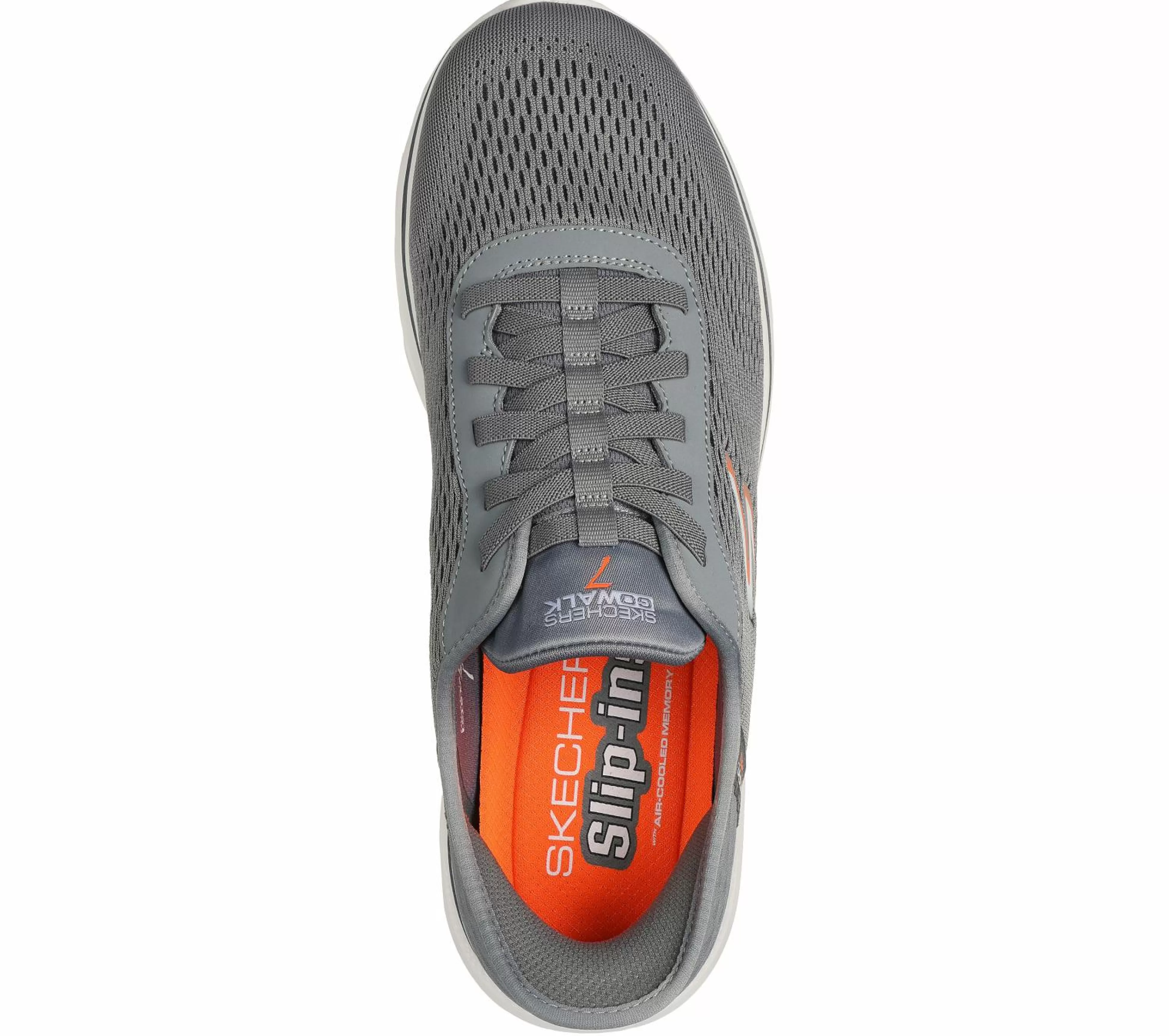 SKECHERS Instappers | Hands Free Slip-Ins^ Slip-ins: GO WALK 7 - Free Hand 2 GRIJS / ORANJE