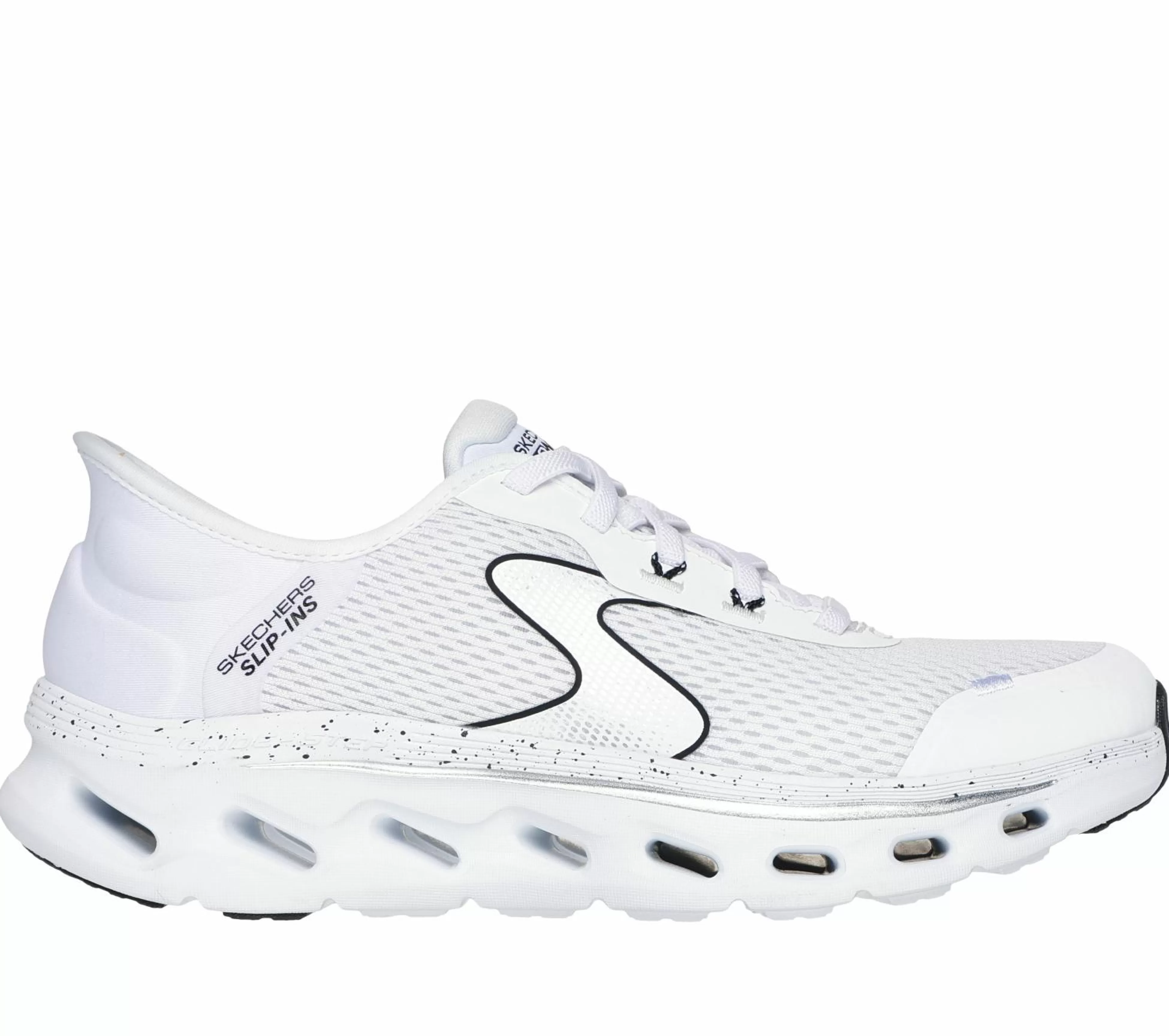 SKECHERS Instappers | Hands Free Slip-Ins^ Slip-ins: GO WALK Glide-Step 2.0 WIT / ZWART