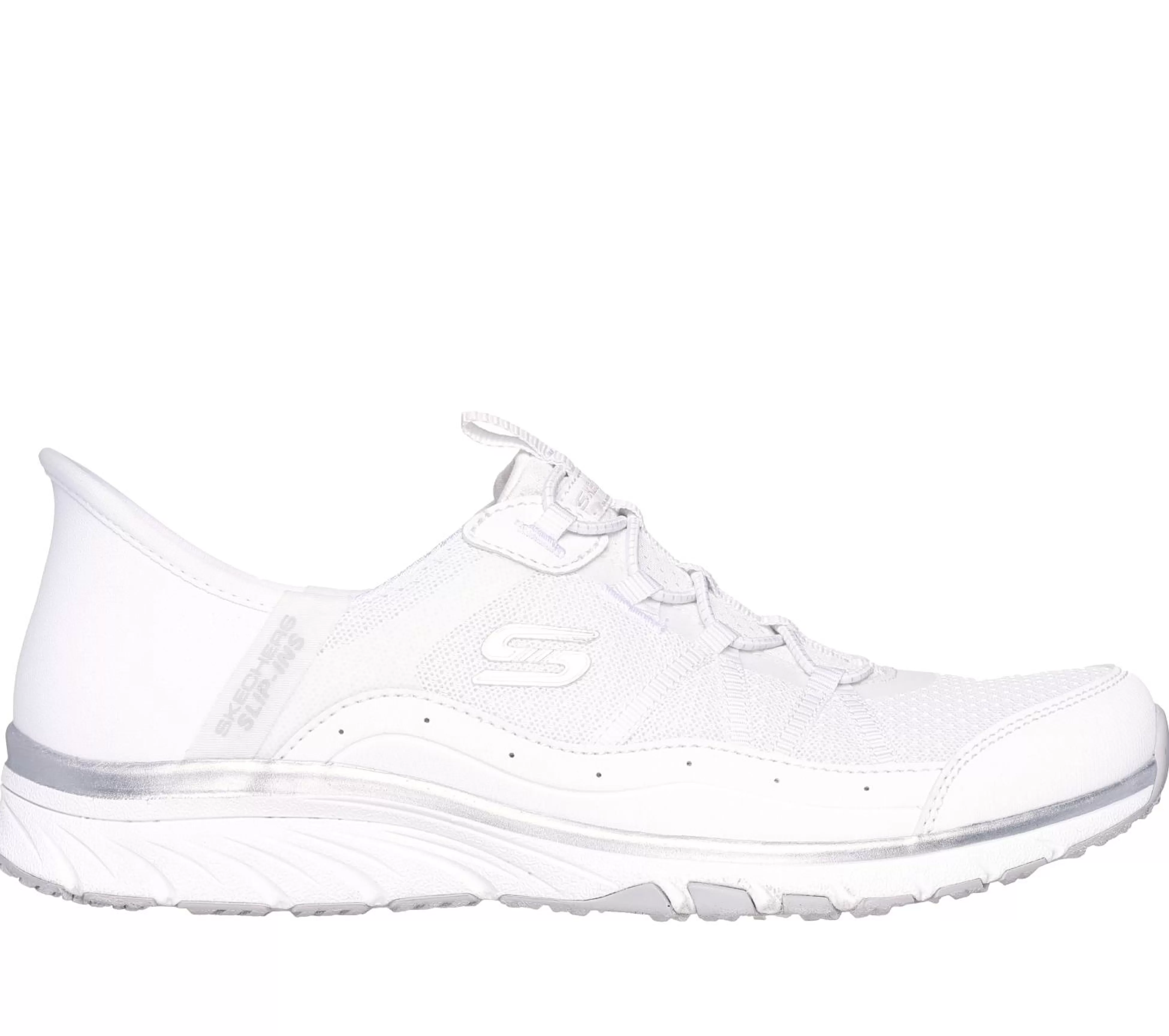 SKECHERS Instappers | Hands Free Slip-Ins^ Slip-ins: Gratis Sport - Leisurely WIT / ZILVER