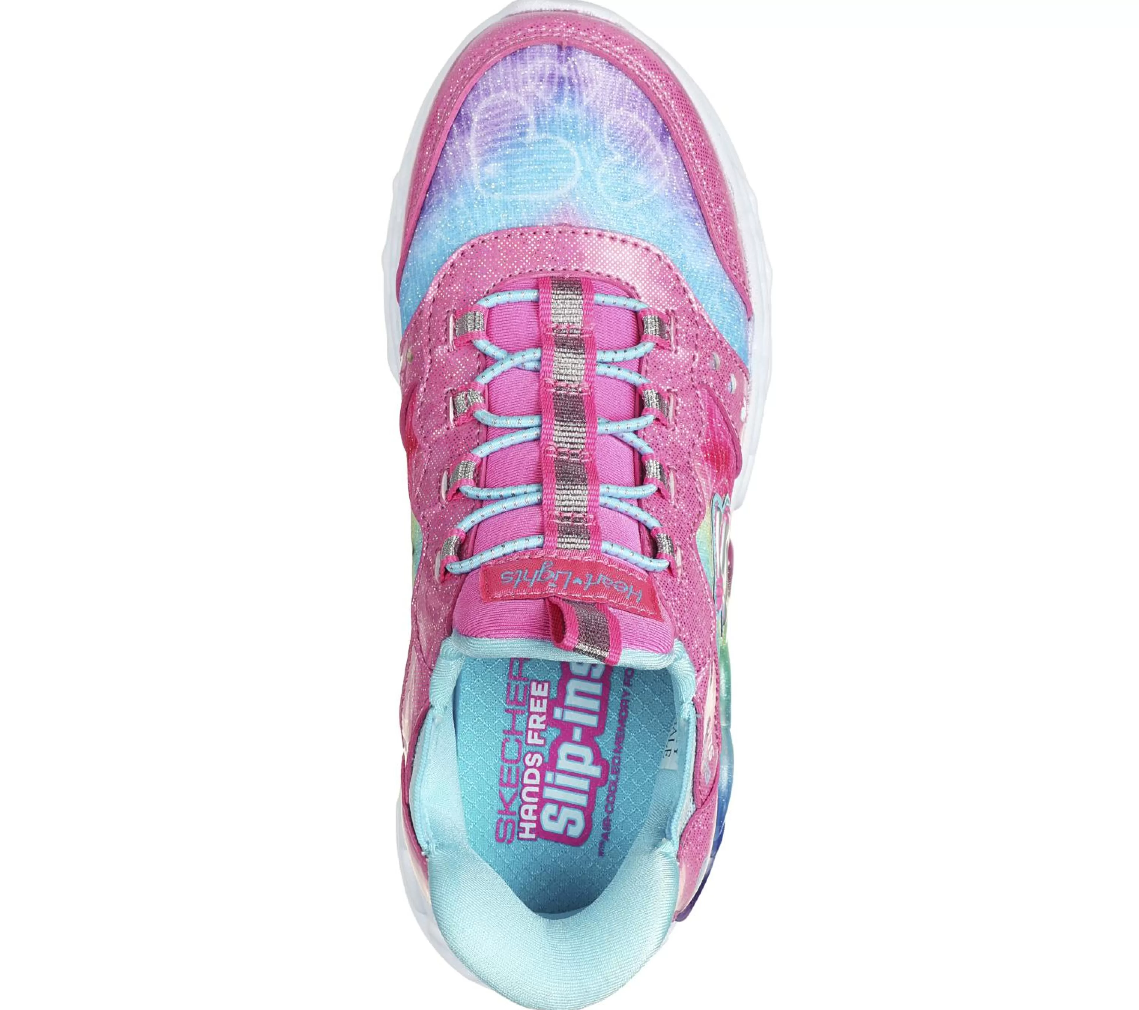 SKECHERS Lichtjes Schoenen | Instappers^ Slip-ins: Infinite Heart Lights ROZE / MULTI