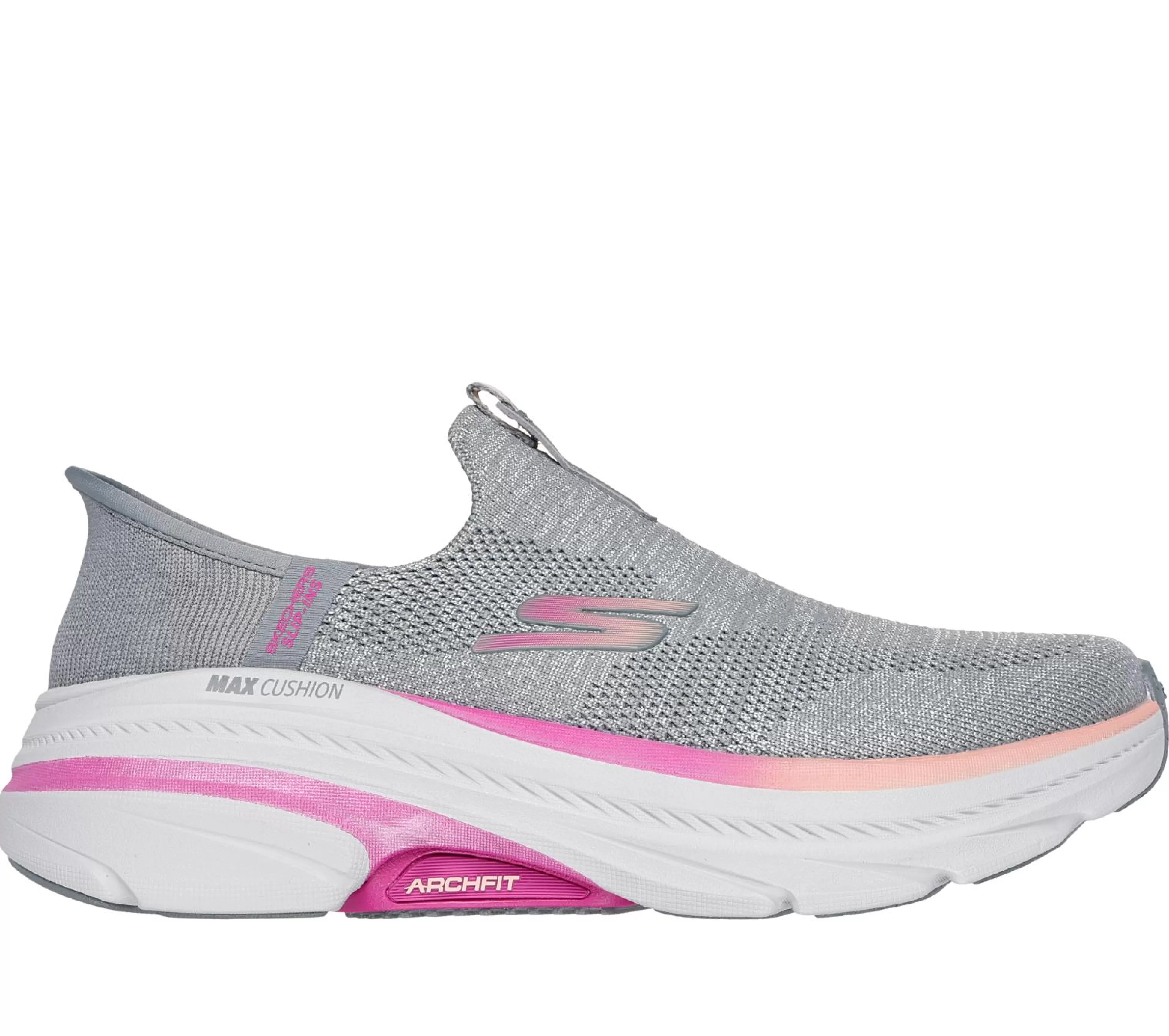 SKECHERS Instappers | Hands Free Slip-Ins^ Slip-ins: Max Cushioning Arch Fit 2.0 - Cambridge GRIJS / ROZE