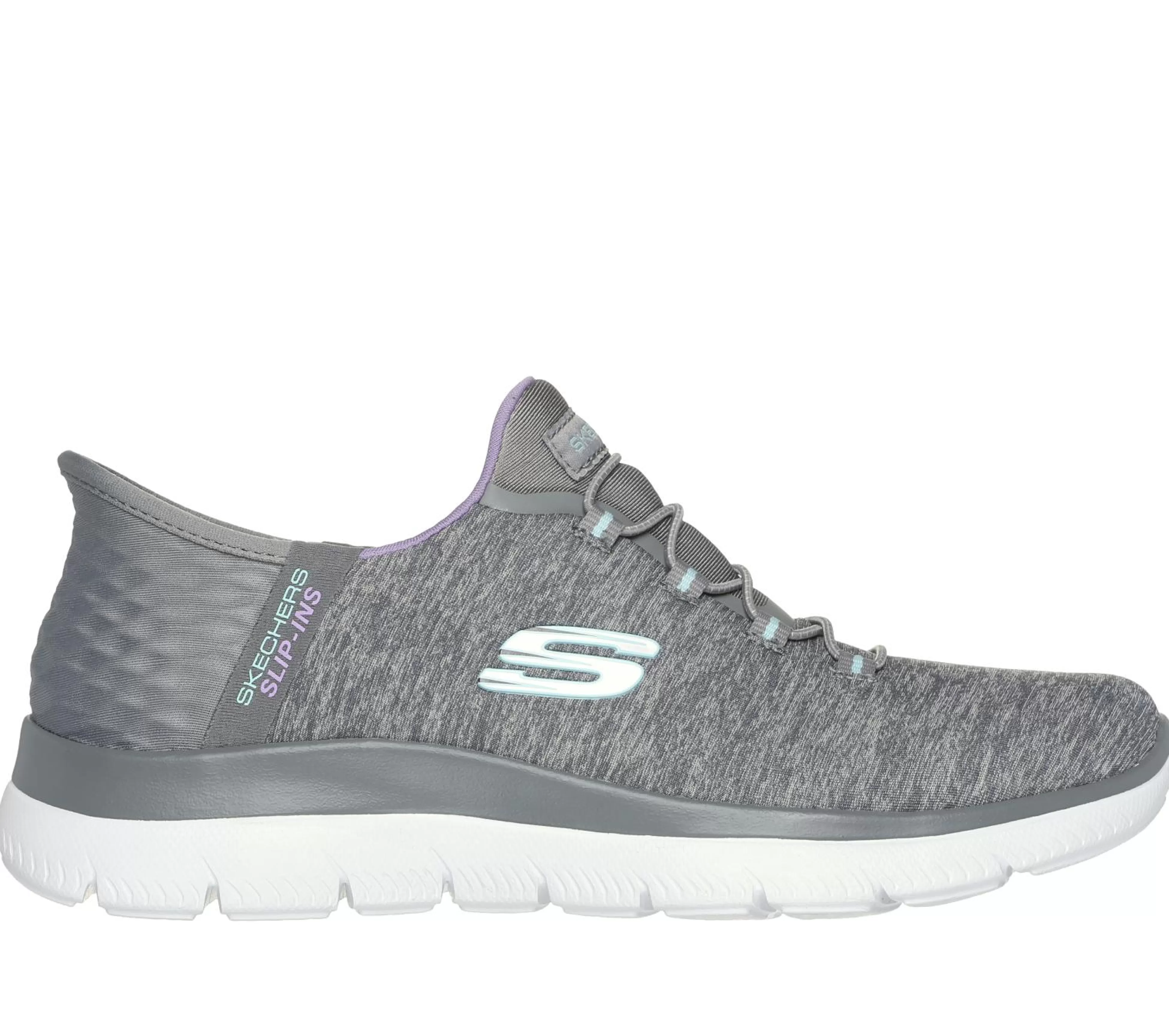 SKECHERS Instappers | Sportieve Sneakers^ Slip-ins: Summits - Dazzling Haze GRIJS / MULTI